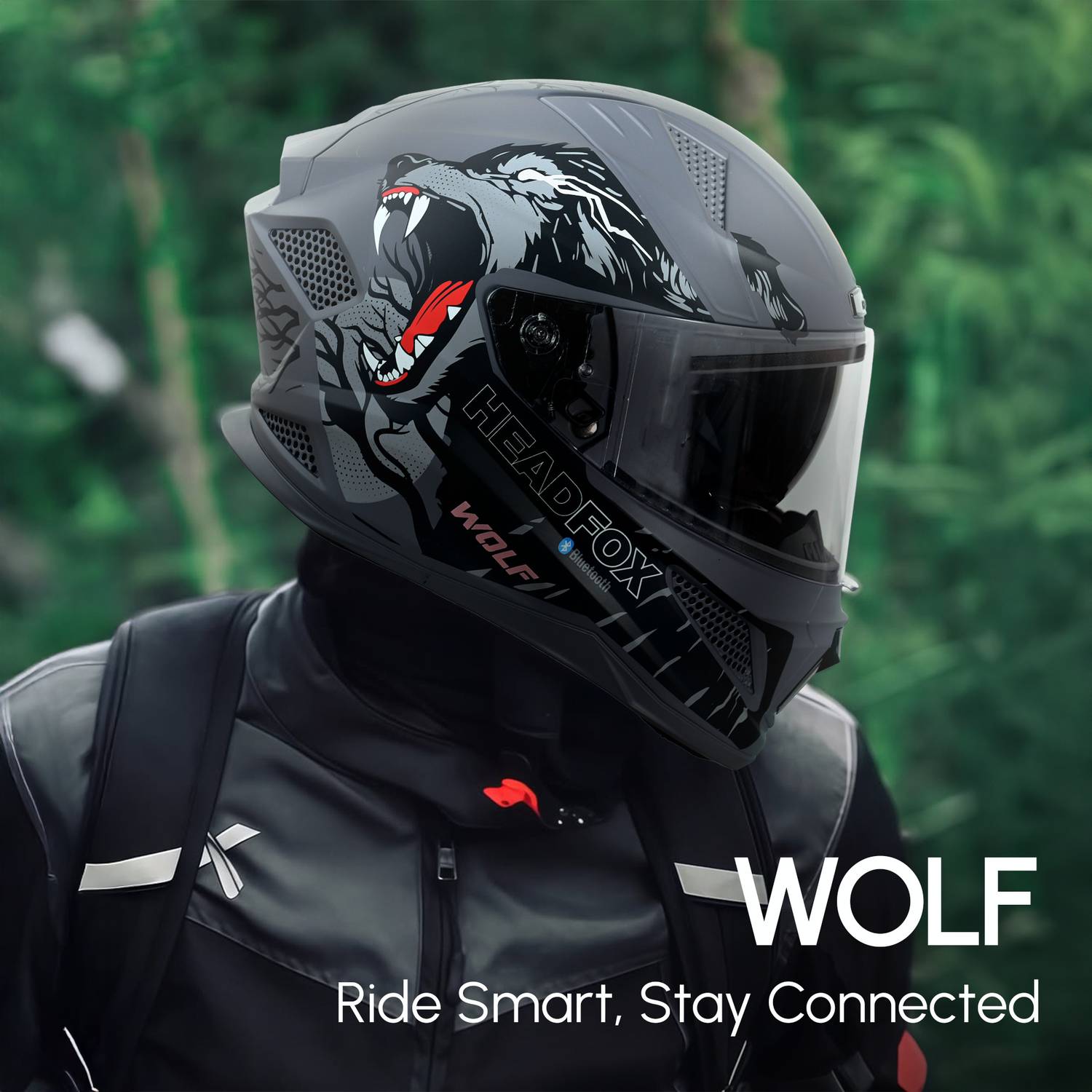 HEADFOX N2F Wolf AI Smart Bluetooth Helmet - Image 2