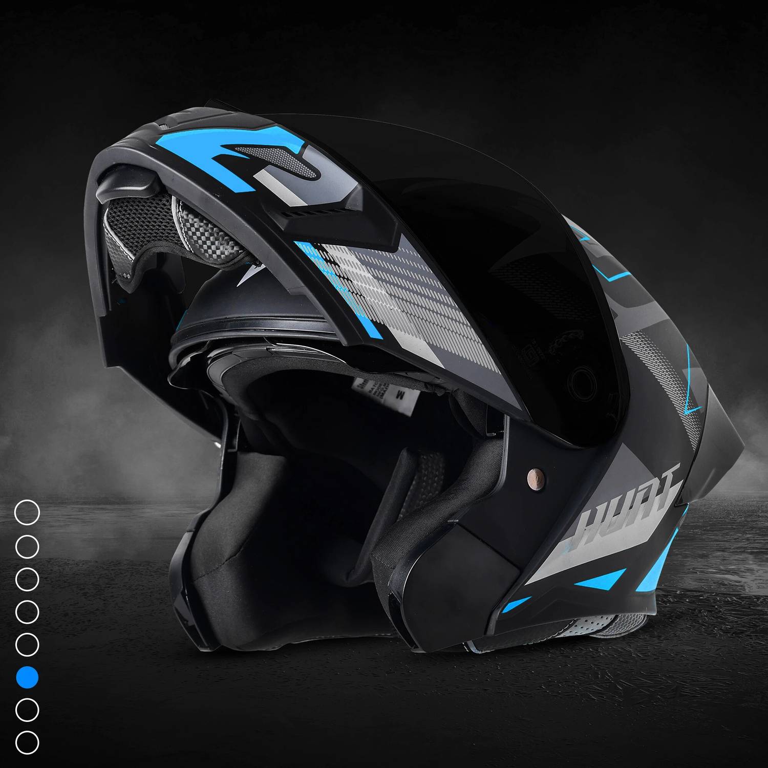 Steelbird SBA-20 Hunt Flip-Up Graphic Helmet - Image 3