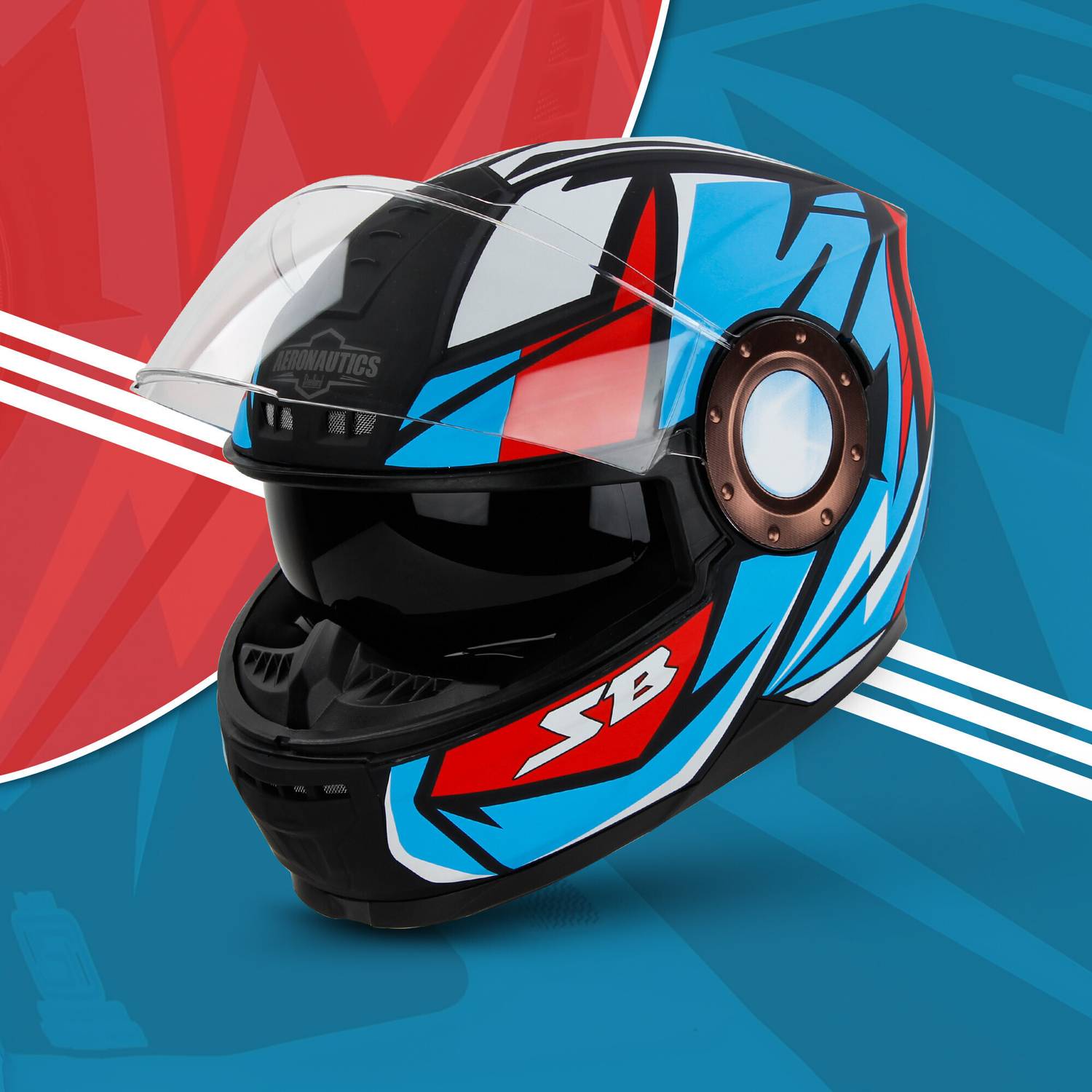 Steelbird Decode Full Face Graphic Helmet - Image 4