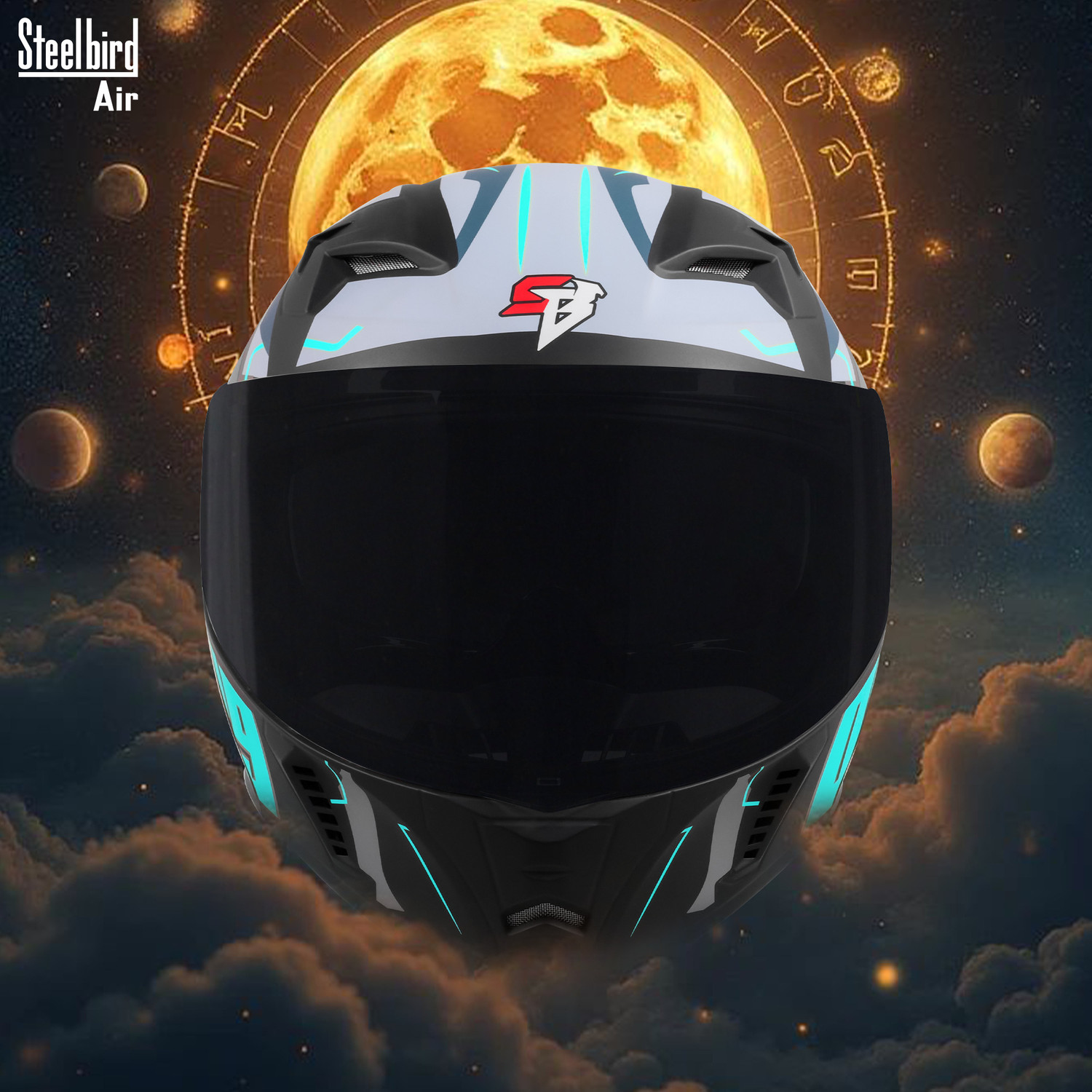 Image of Steelbird SBA-20 03 ISI Certified Flip-Up Helmet for Men Motorbike Helmet