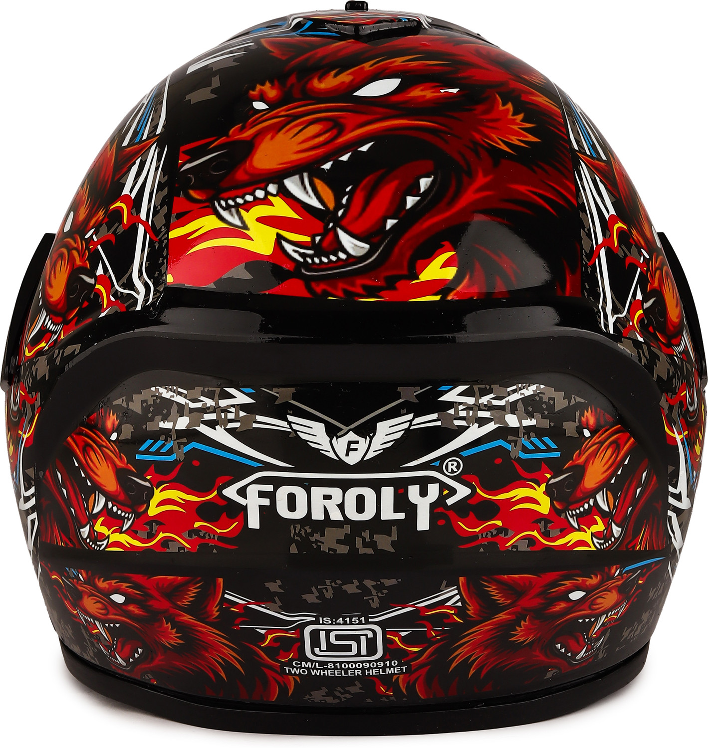 Image of Agx Fighter HD Graphics, ABS Material, Unisex with Unbreakable Visor Motorbike Helmet