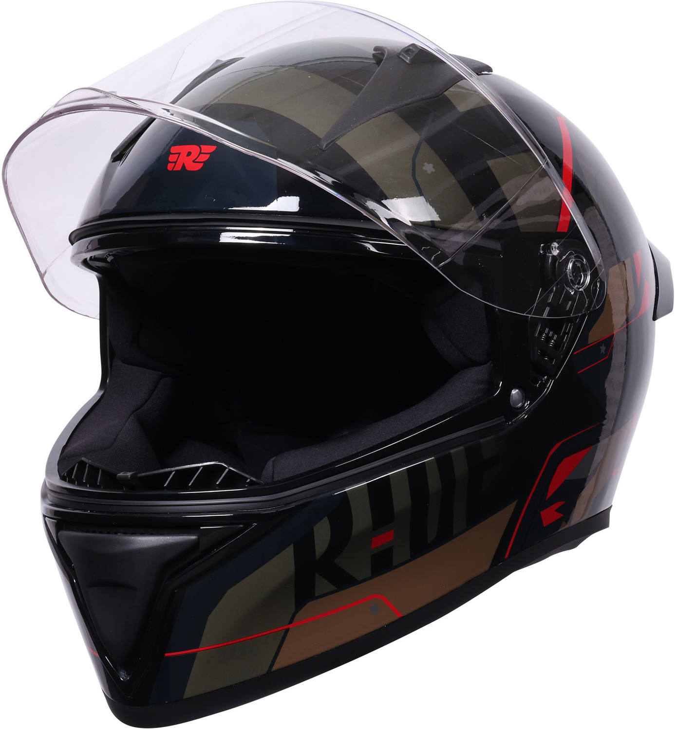 Image of ROYAL ENFIELD Roadster Geo Camo ISI & DOT Certified with Visor Full Face & Graphics Helmet Motorbike Helmet