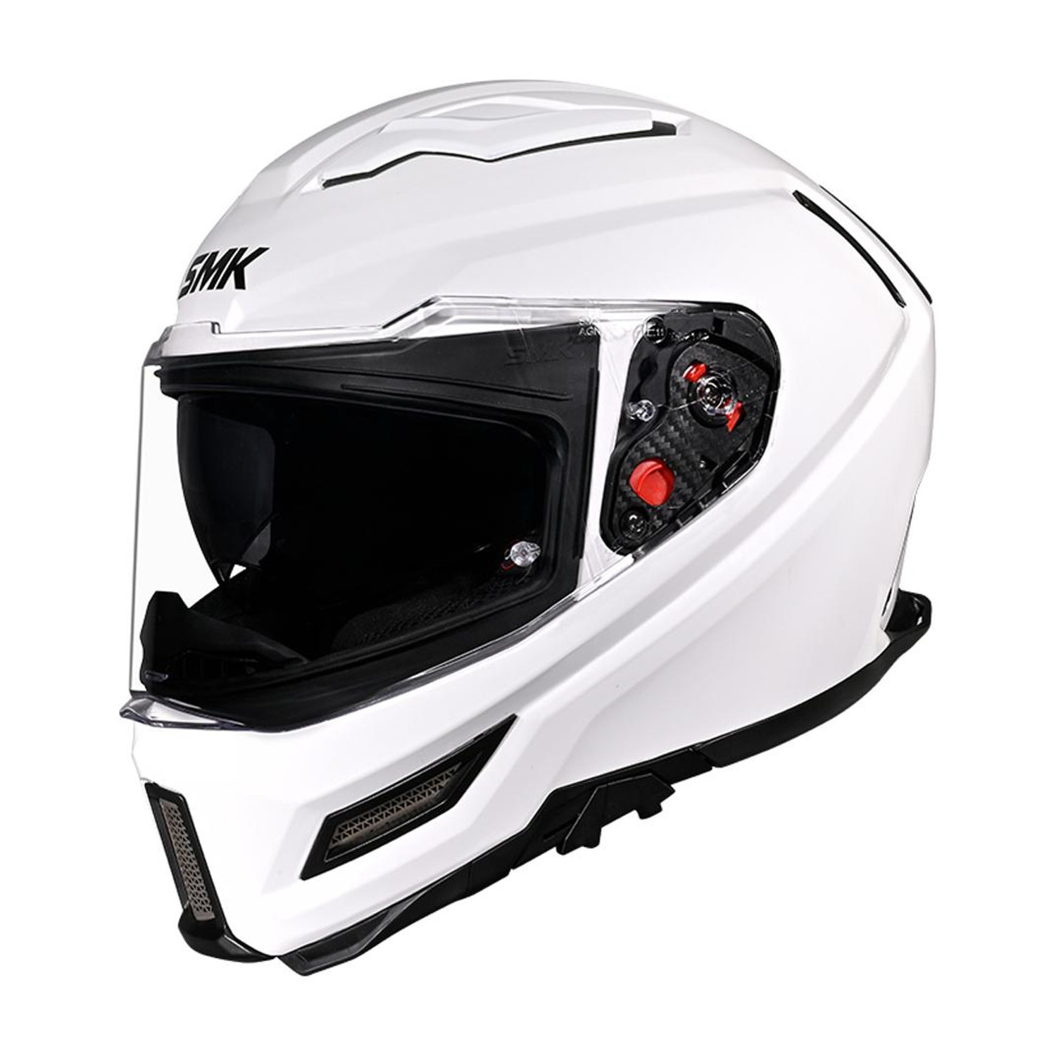 Image of SMK AGNAR SOLID ISI, DOT & ECE 06 Certified Helmet with Dual Visor Motorbike Helmet