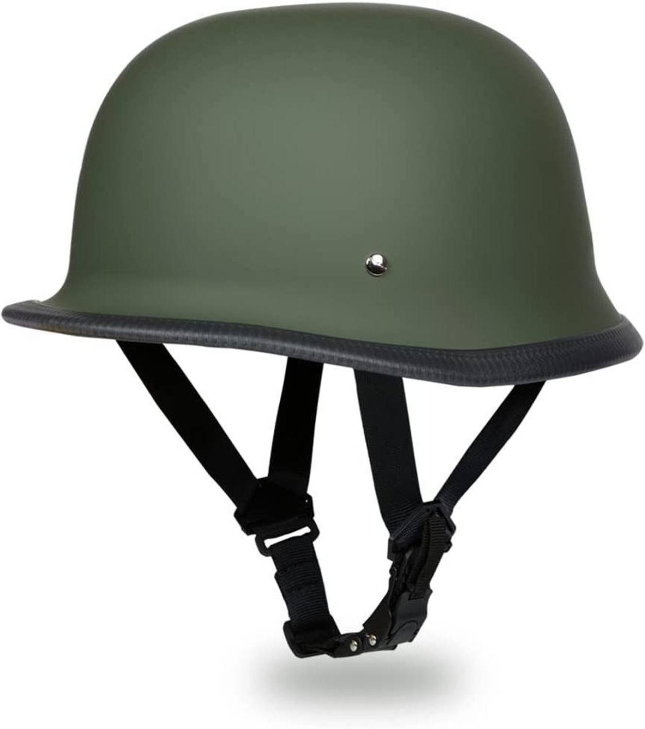 3eiye`s German Retro Style World War Inspired Half Helmet GREEN Motorsports Helmet