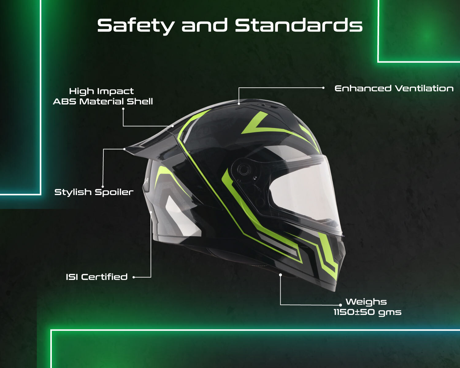 Image of VEGA Sonic Shadow Motorbike Helmet