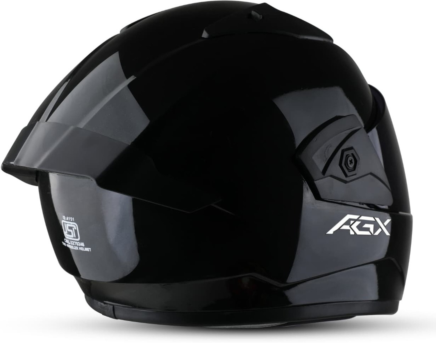 Image of Agx Wonder with Unbreakable Visor with ABS Material Unisex Motorbike Helmet