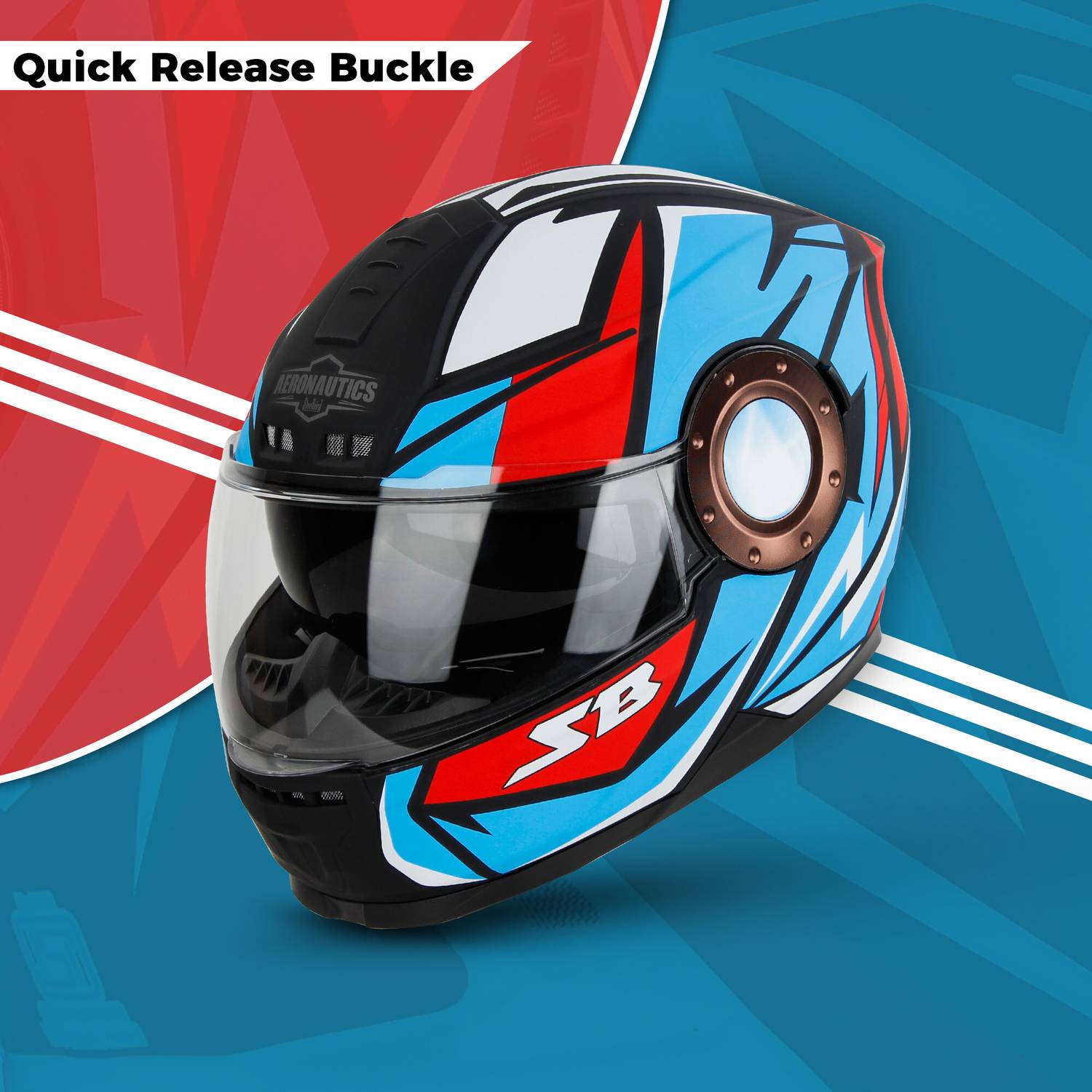 Steelbird Decode Full Face Graphic Helmet - Image 3