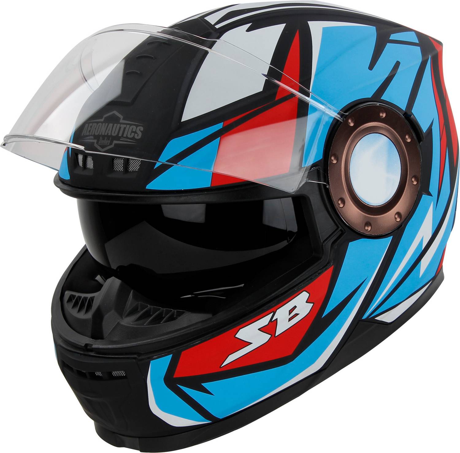 Steelbird Decode Full Face Graphic Helmet - Image 1