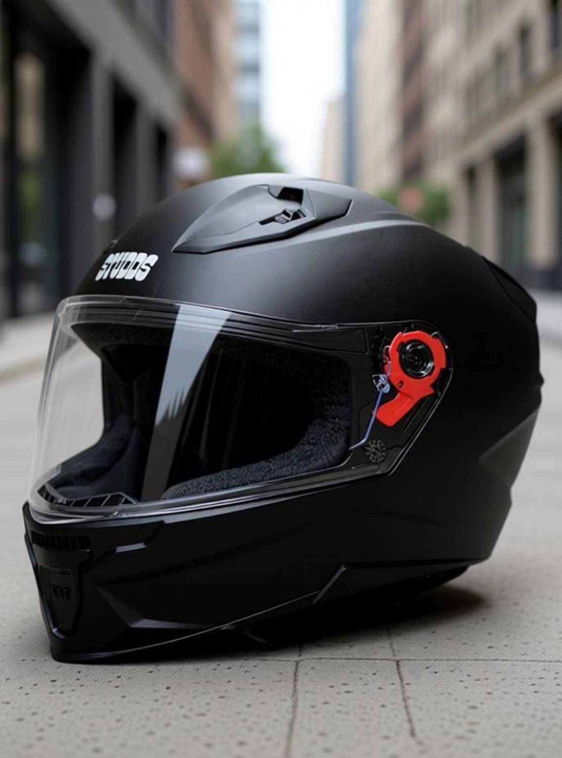 STUDDS Raider Street Motorbike Helmet Black - Image 4