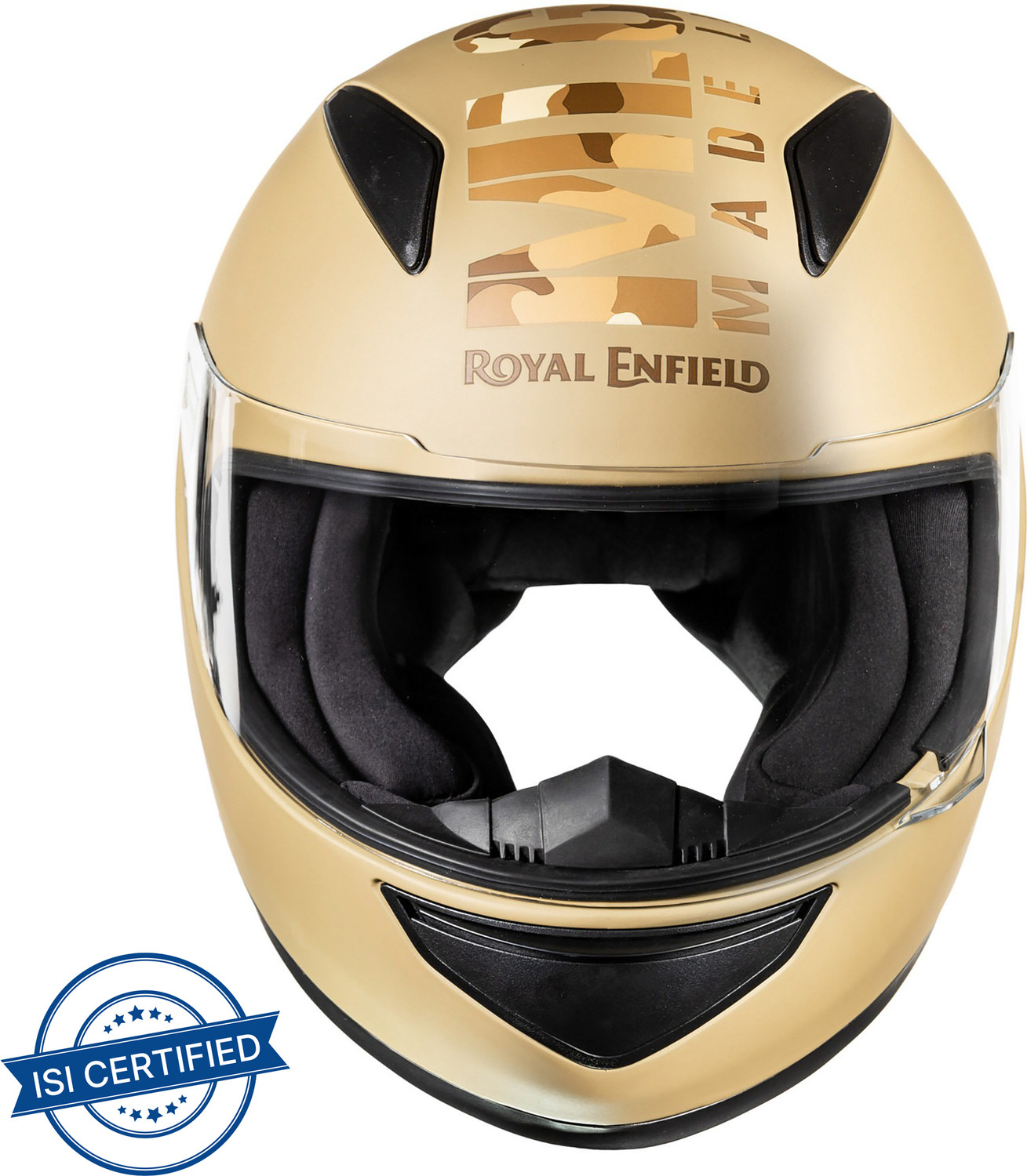 Image of ROYAL ENFIELD Full Face Camo ISI, ECE & DOT Certified with Visor Motorbike Helmet