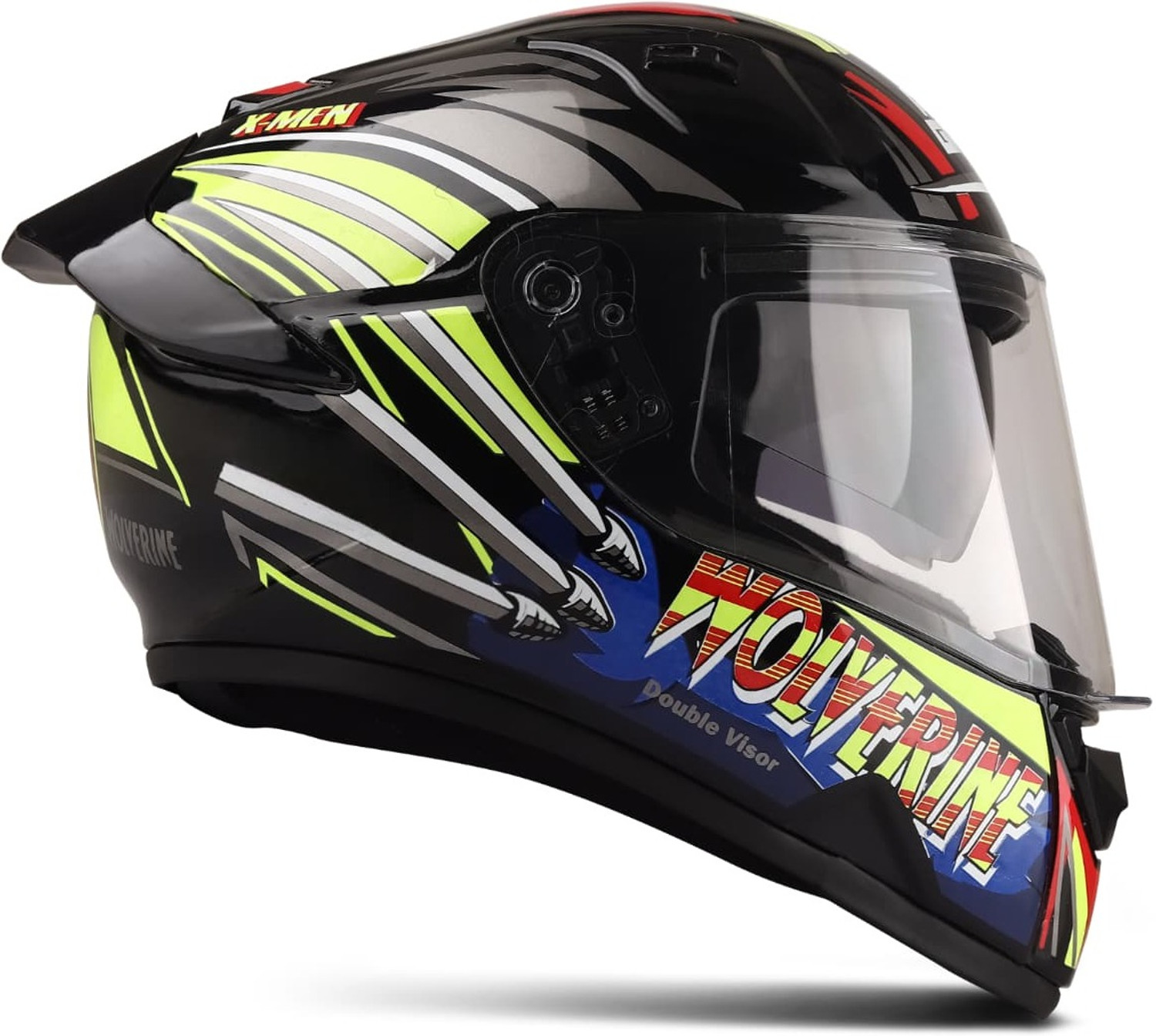Image of IRONVAULT ISI Certified, ABS Material Unisex with Unbreakable Visor Motorbike Helmet