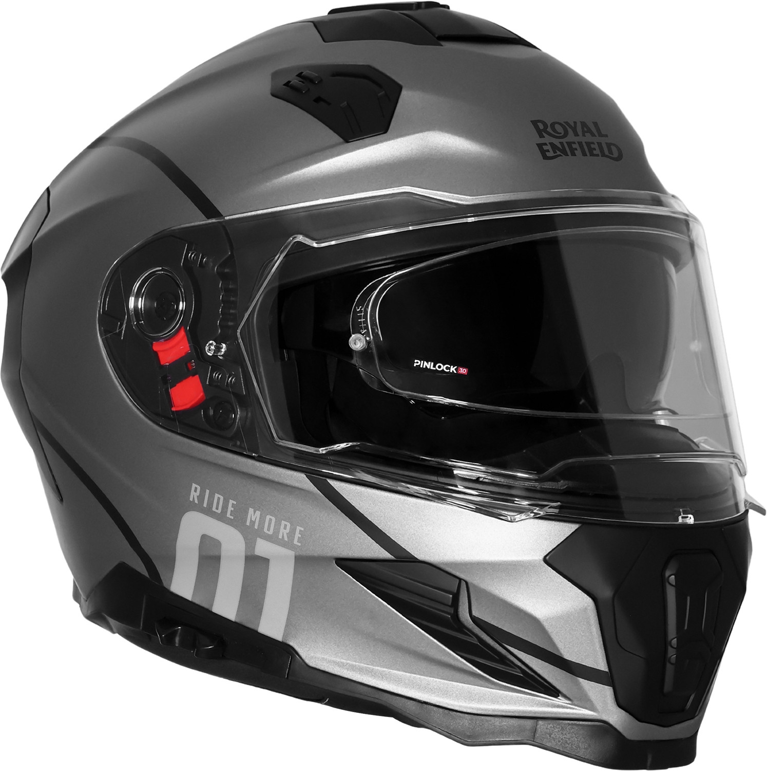 Image of ROYAL ENFIELD Velocity ISI /ECE Certified Dual Visor Full Face Graphic Helmet with Anti Fog Motorbike Helmet