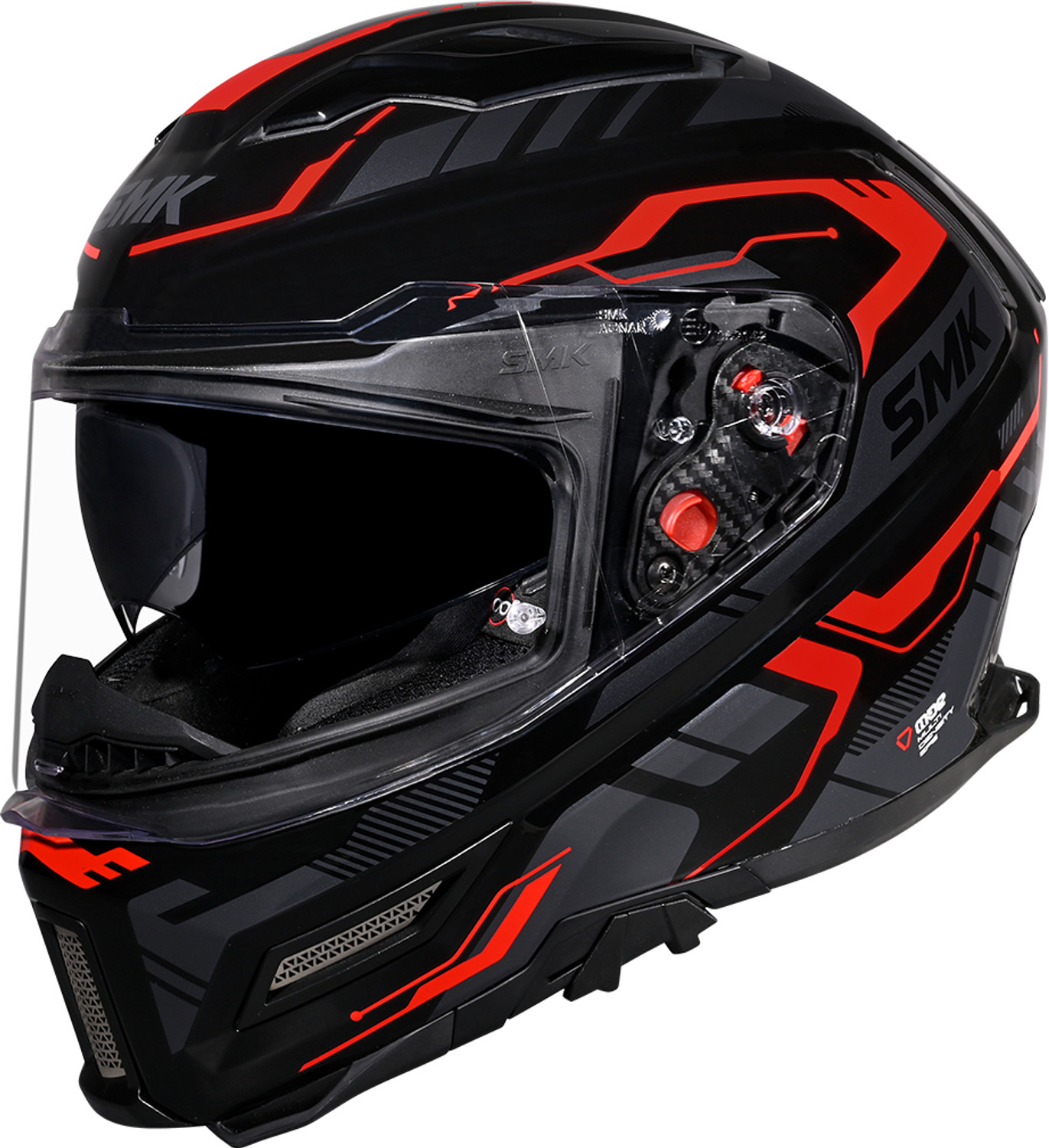 Image of SMK AGNAR TEKTRON ISI, DOT & ECE 06 Certified Helmet with Dual Visor Motorbike Helmet