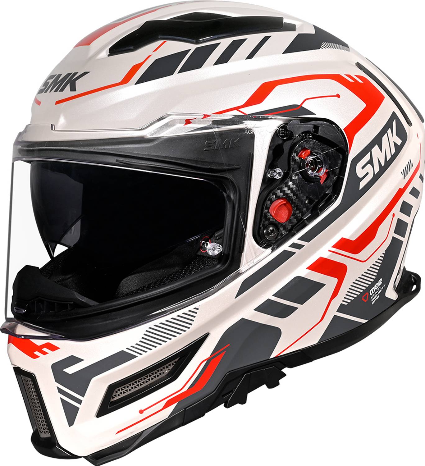 SMK AGNAR TEKTRON Dual Visor Motorbike Helmet - Image 1