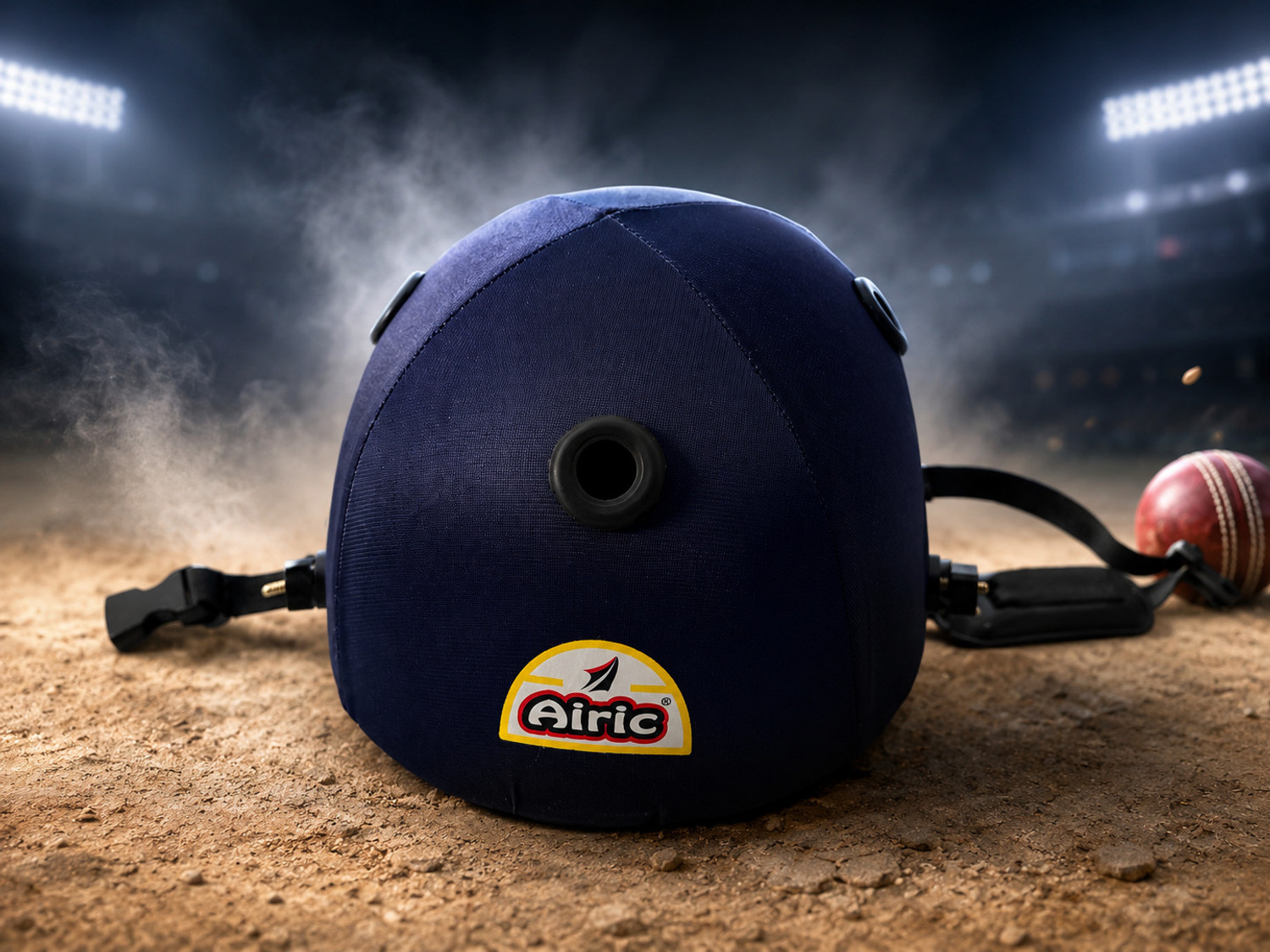 Image of Airic Blaster with Ear Guards Cricket Helmet (Blue)
