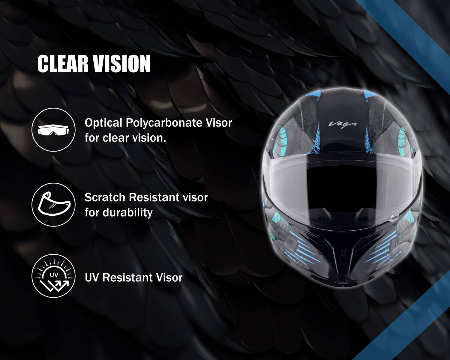 VEGA Voyager Dragoa Motorbike Helmet - Image 4