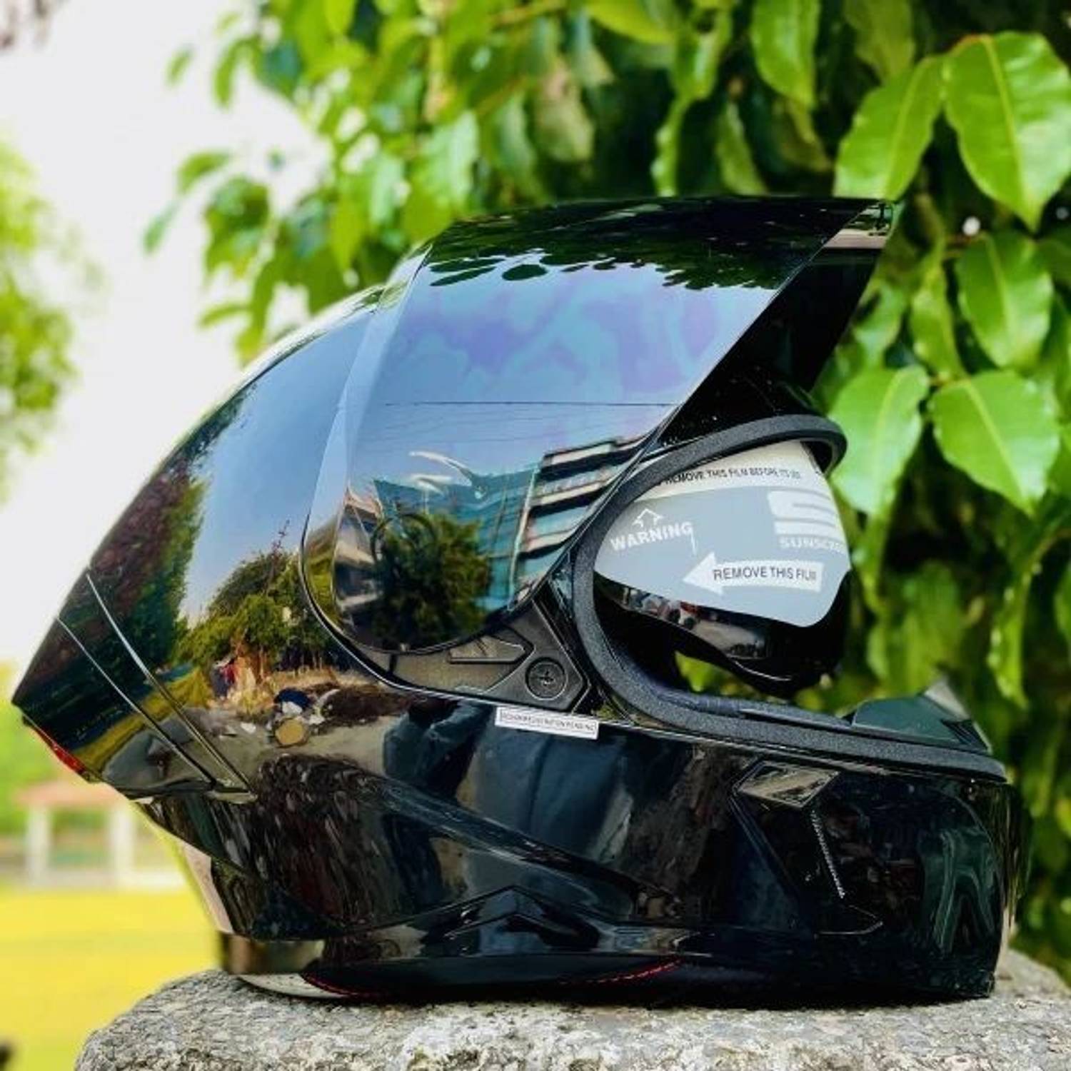 Steelbird Air SBA-11 Tornado ISS Glossy Black Helmet - Image 4
