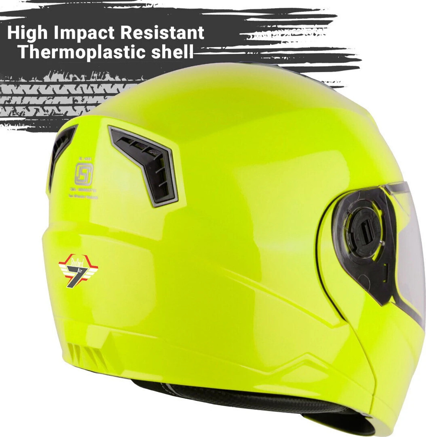 Image of Steelbird SBA-7 7Wings ISI Certified Flip-Up Helmet for Men and Women Motorbike Helmet