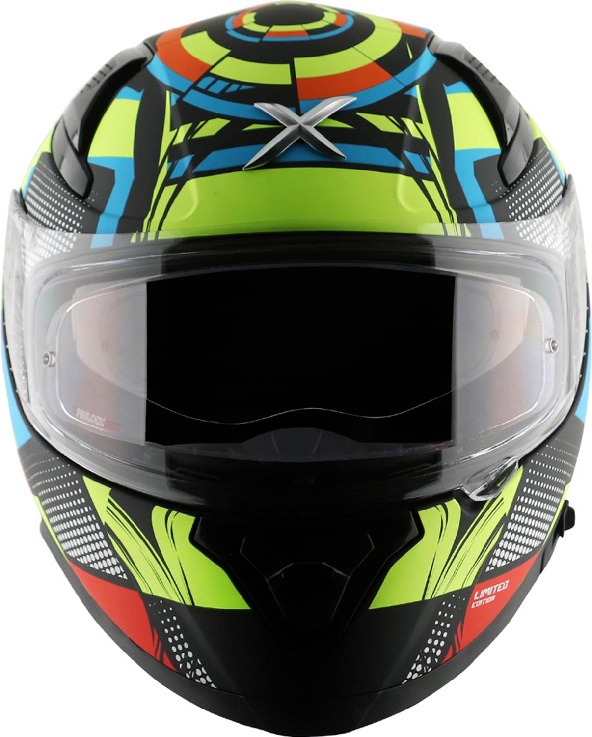 Axor Apex Vivid Black Motorbike Helmet - Image 4