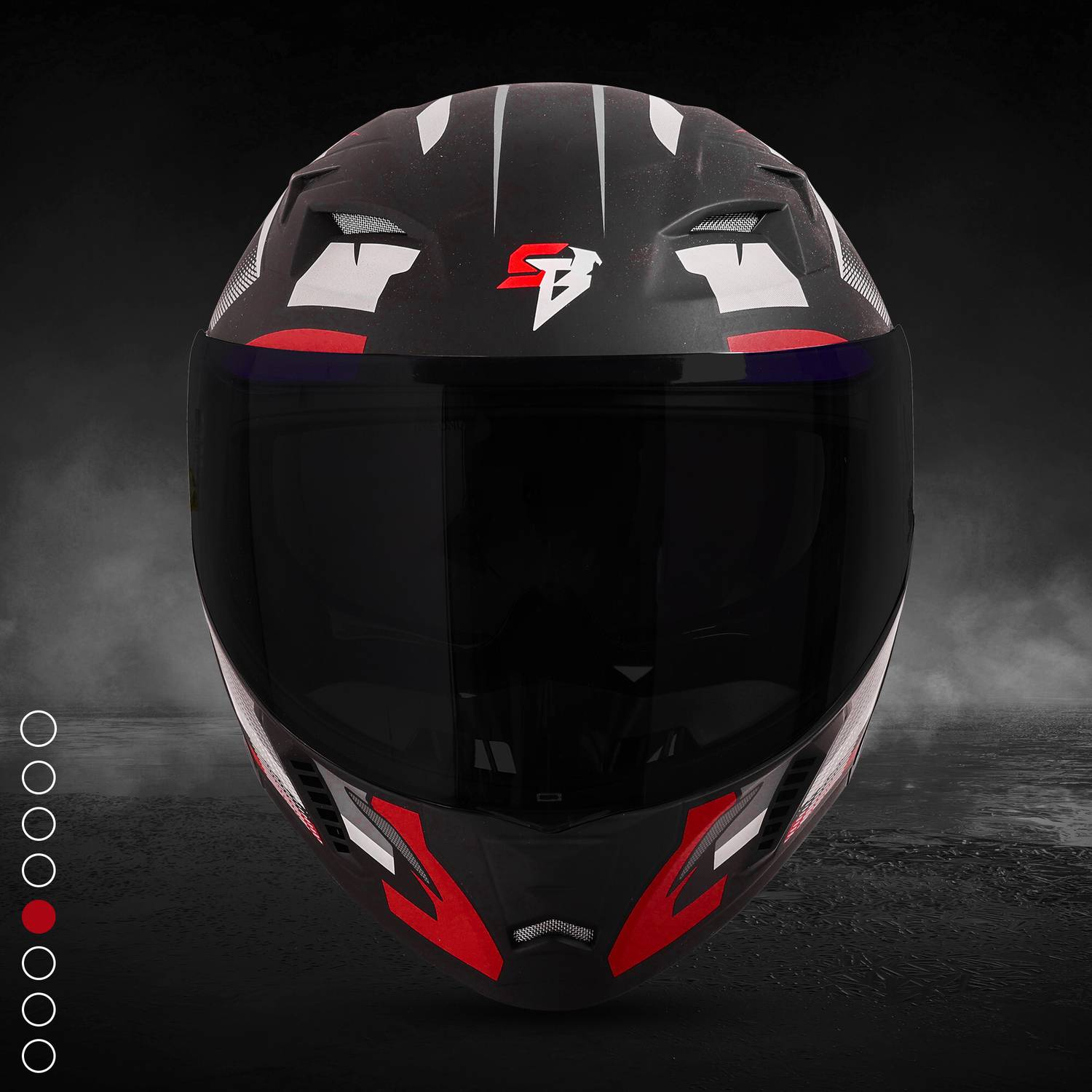 Steelbird SBA-20 Hunt Flip-Up Graphic Helmet - Image 5