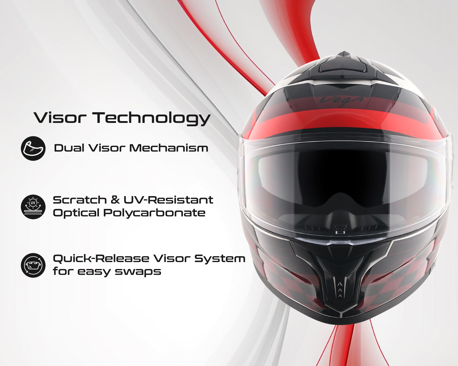 Image of VEGA Zap DV Alliance Motorbike Helmet