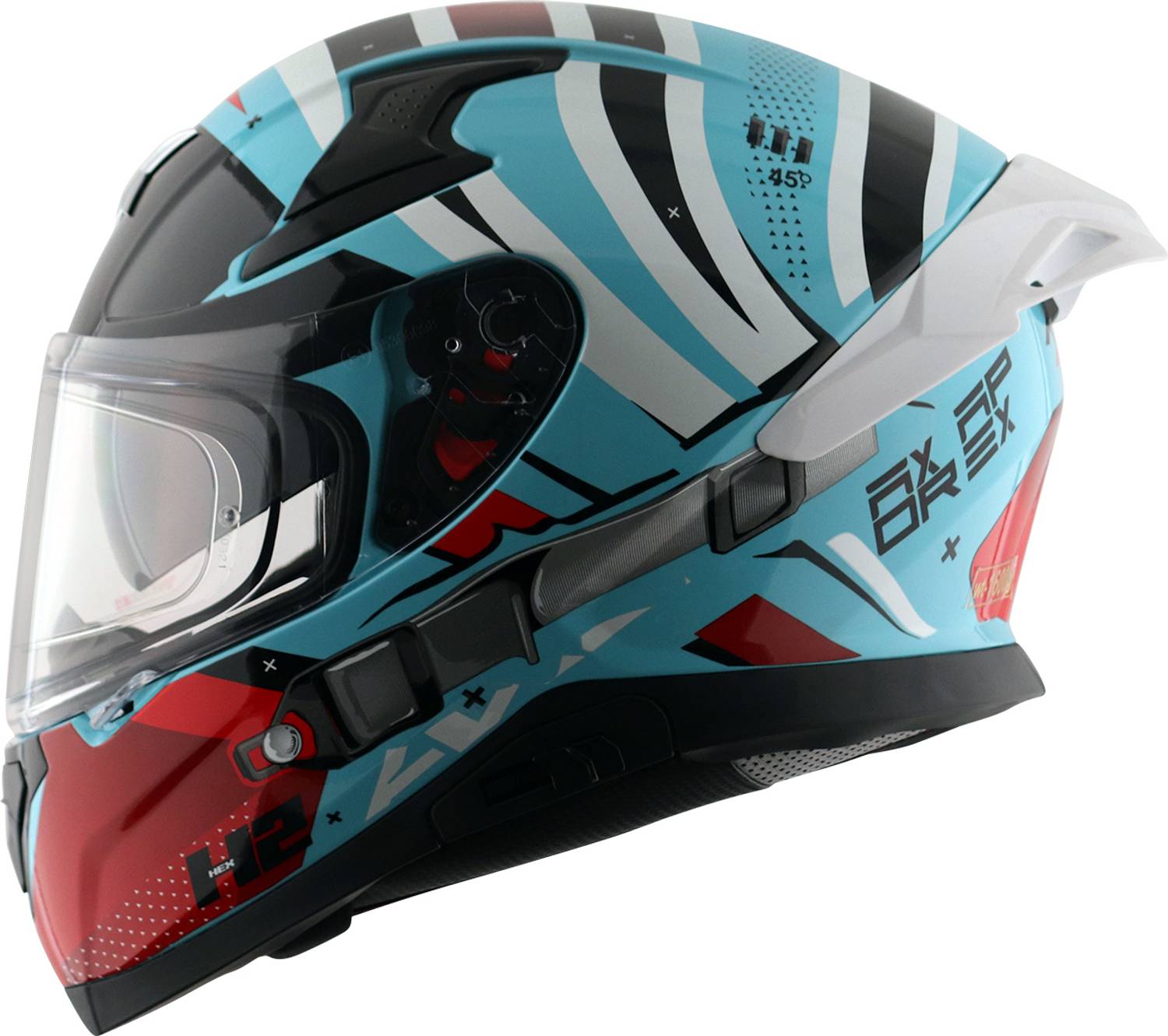 Axor Apex Hex-2 Motorbike Helmet Blue - Image 1