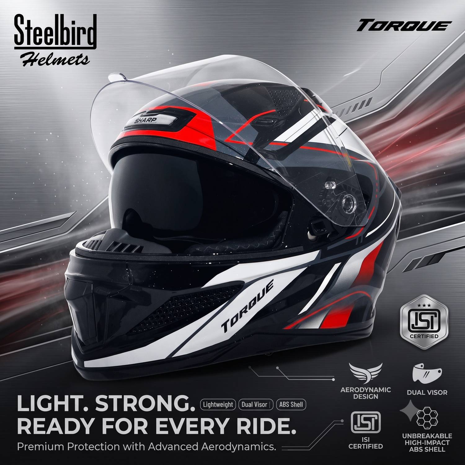 Steelbird Air SBH-25 ISS Full Face Helmet - Image 1