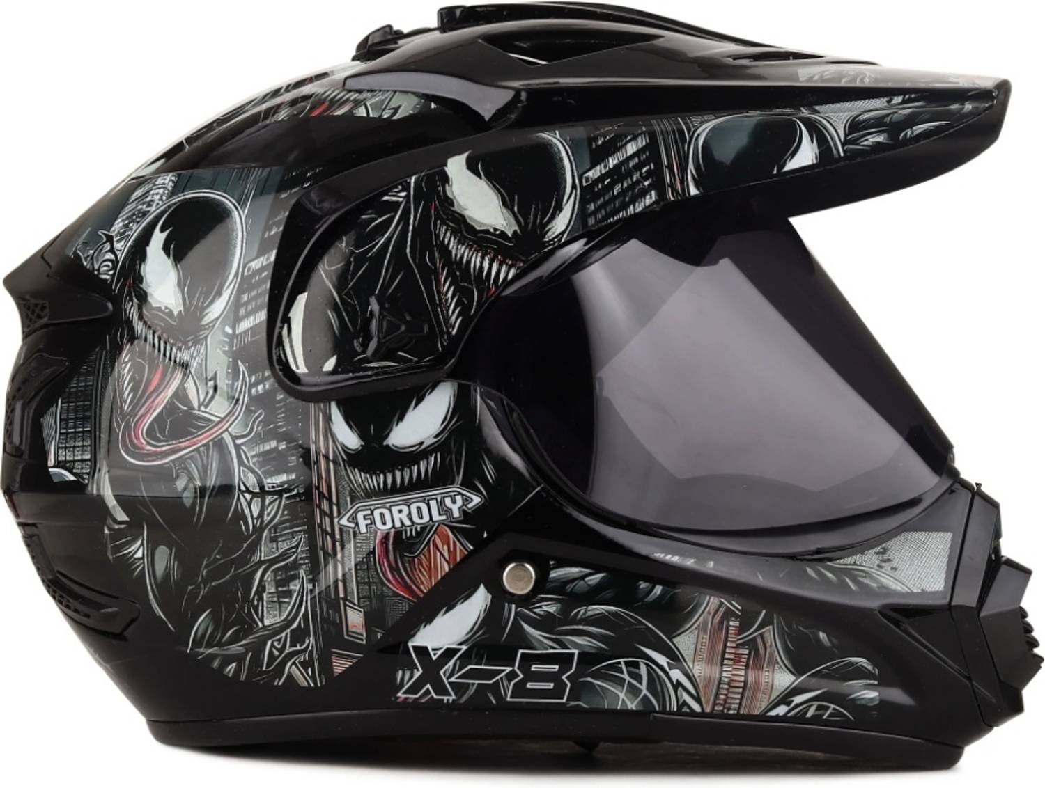 ウッディ　ホイル　プロモ FOROLY X-8 Venom Motocross Scratch Resistant H23 Visor Motorbike
