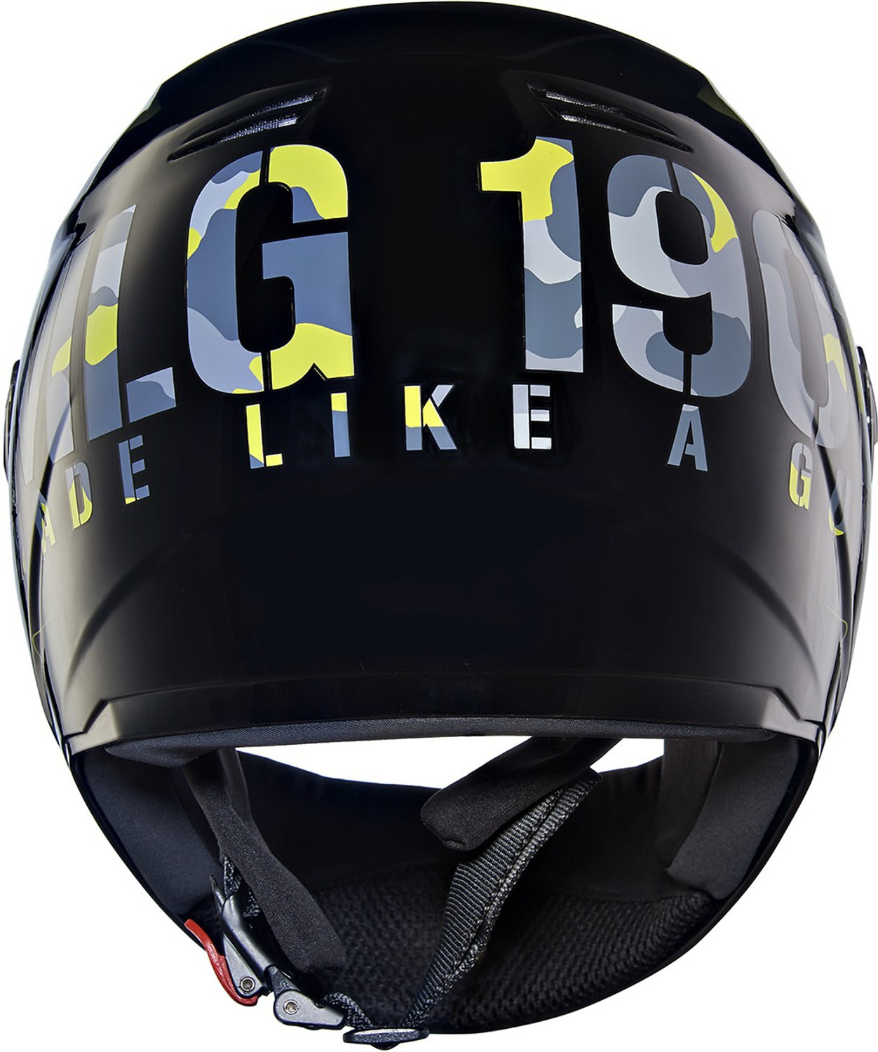 Image of ROYAL ENFIELD Camo Printed MLG Full Face ISI Certified with Visor Motorbike Helmet