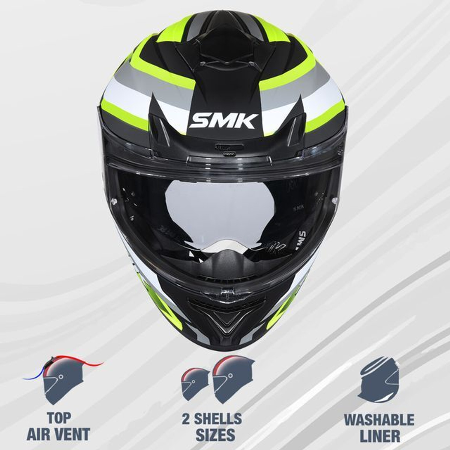 Image of SMK Typhoon Freeride Dual Visor Helmet Motorbike Helmet