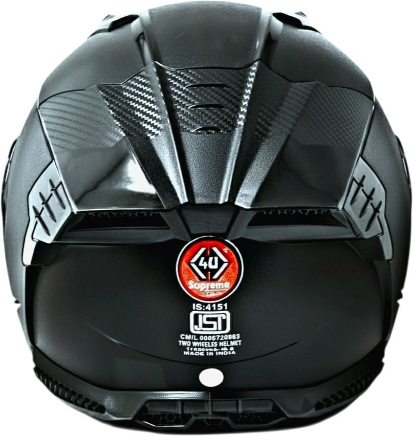 Image of 4U SUPREME SUPER B Full Face ISI Marked ABS with Unbreakable Dual Visor Motorbike Helmet