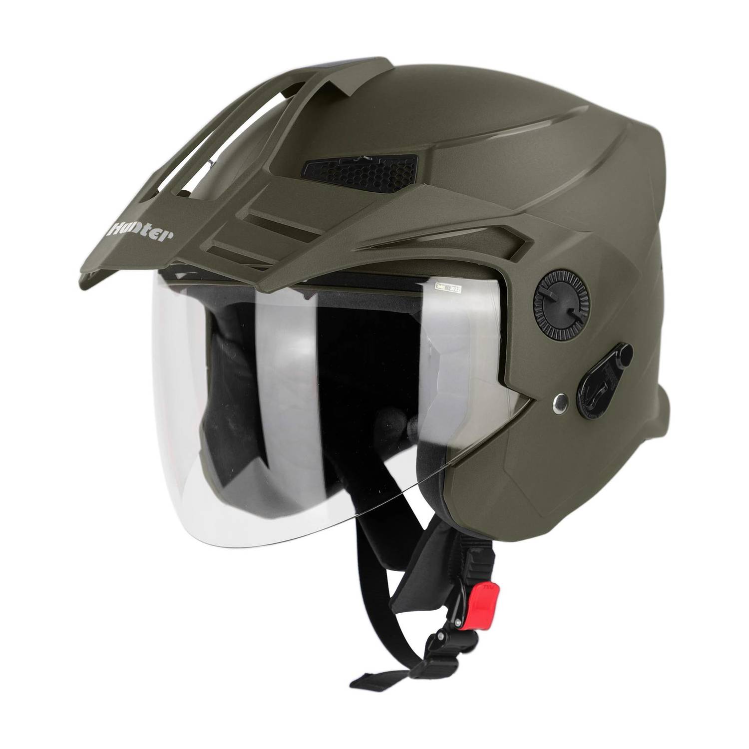 Steelbird SBH-23 Hunter ISI Certified Open Face Motorbike Helmet