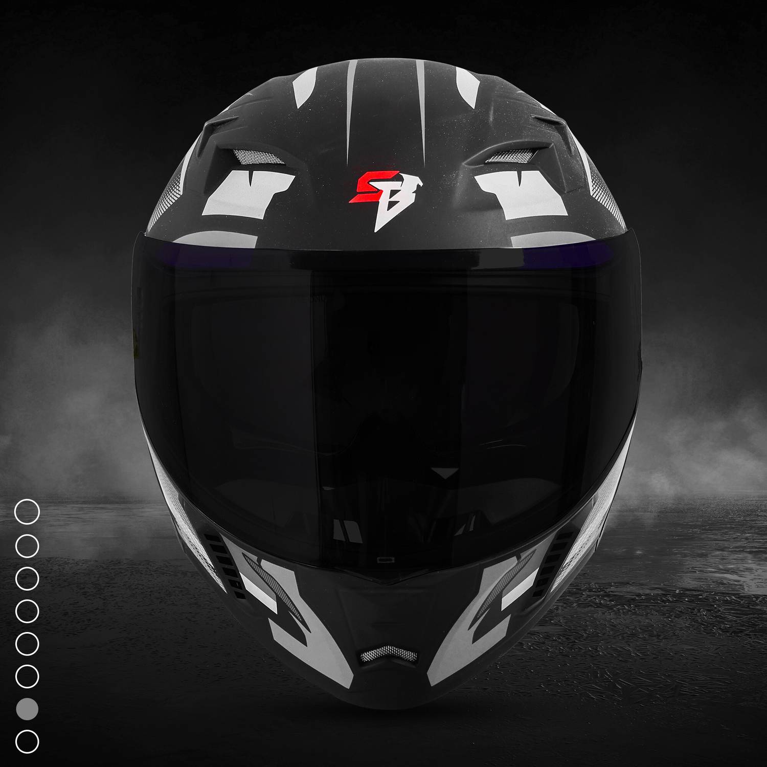 Steelbird SBA-20 Hunt Flip-Up Graphic Helmet - Image 5