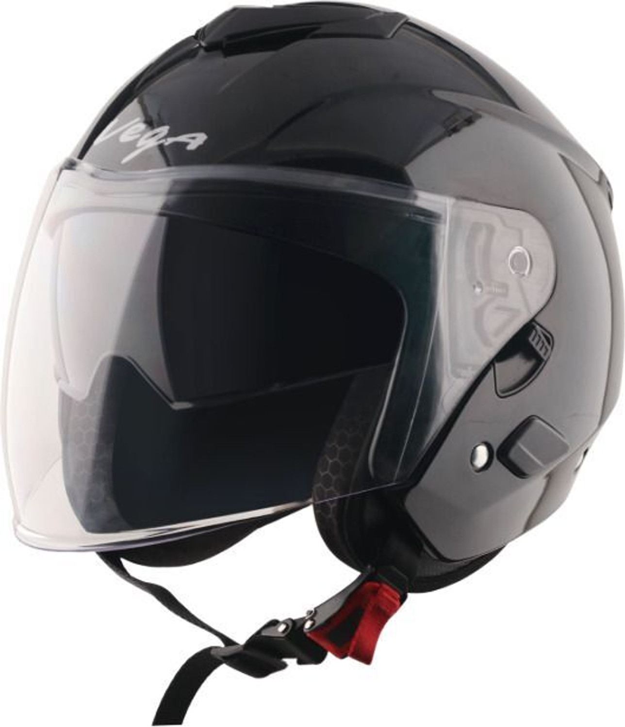 Image of VEGA Punch DV Solid ISI Certified Open Face Large Motorbike Helmet