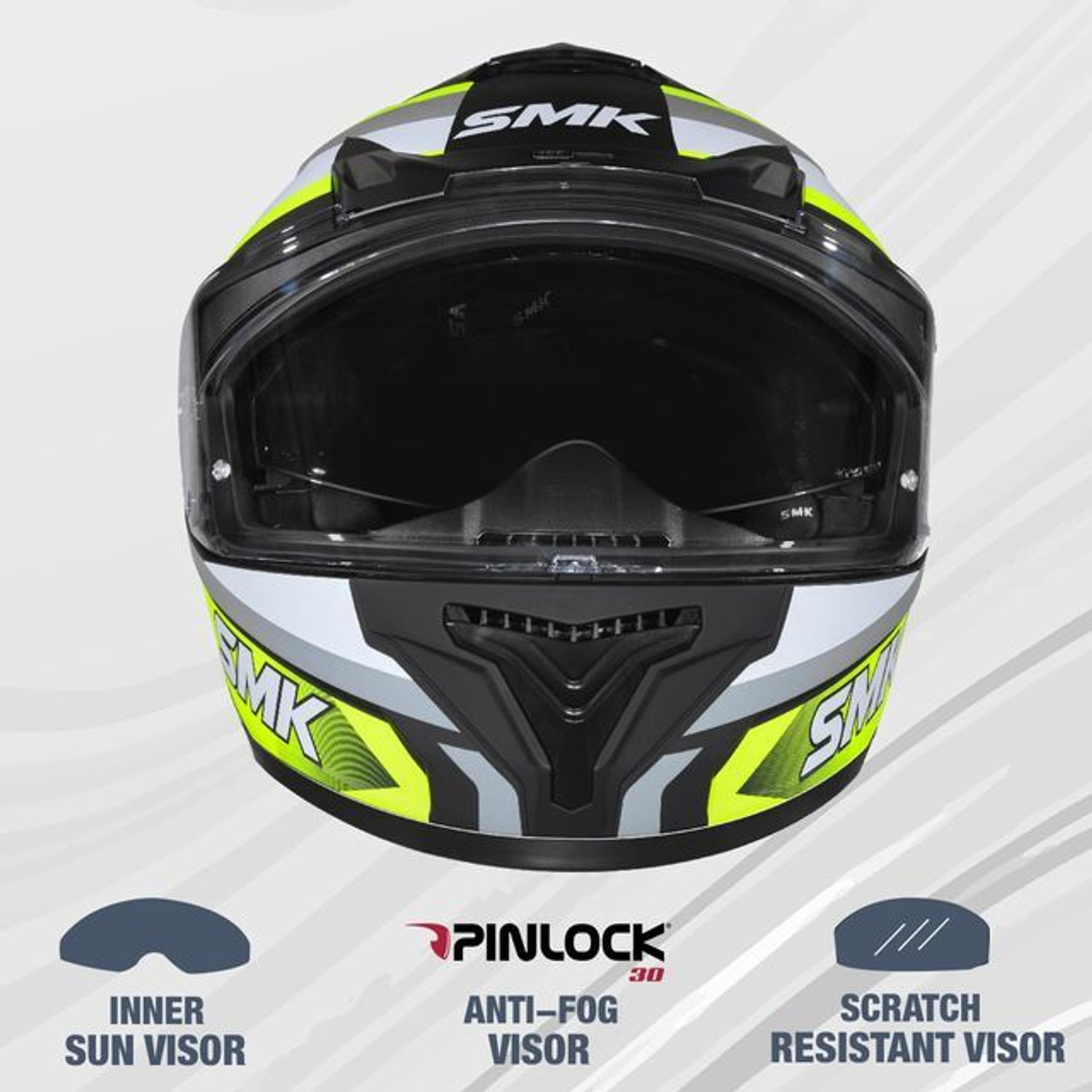 Image of SMK Typhoon Freeride Dual Visor Helmet Motorbike Helmet