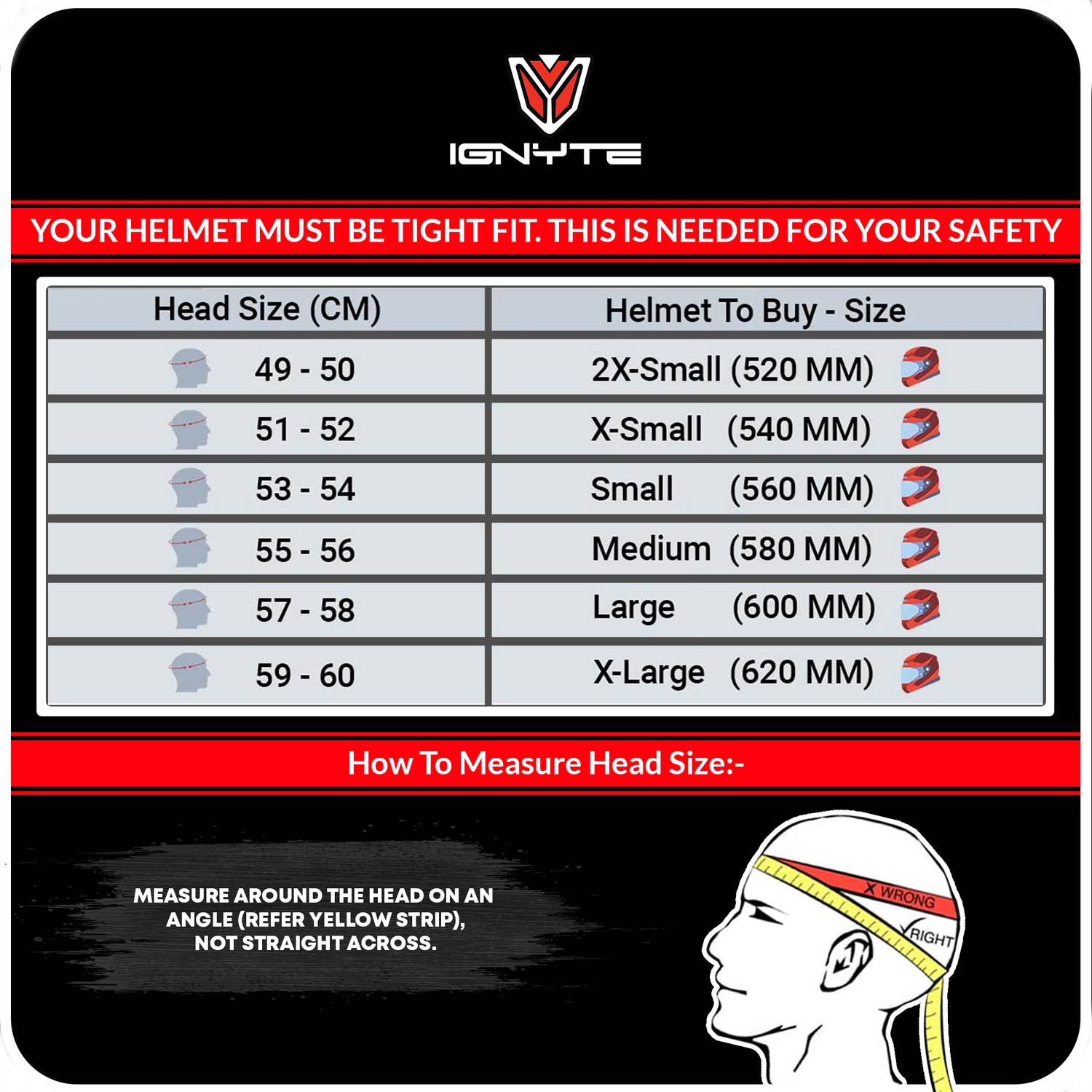 IGNYTE IGN-4 Full Face Motorbike Helmet - Image 3