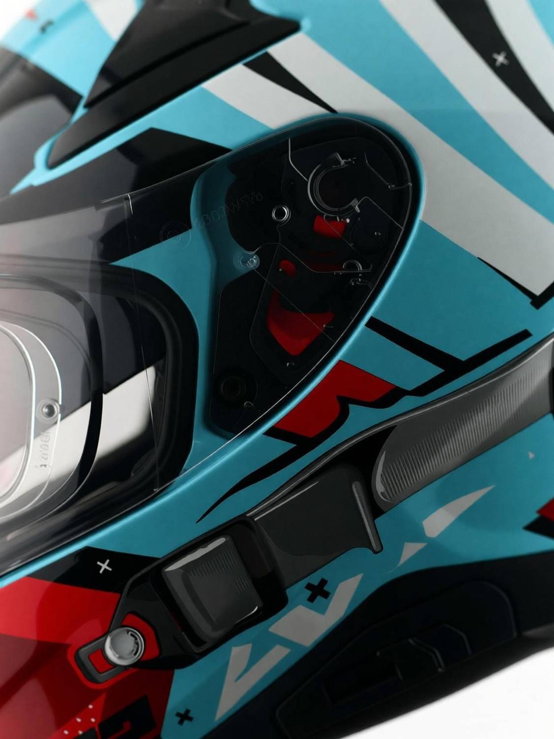 Axor Apex Hex-2 Motorbike Helmet Blue - Image 2