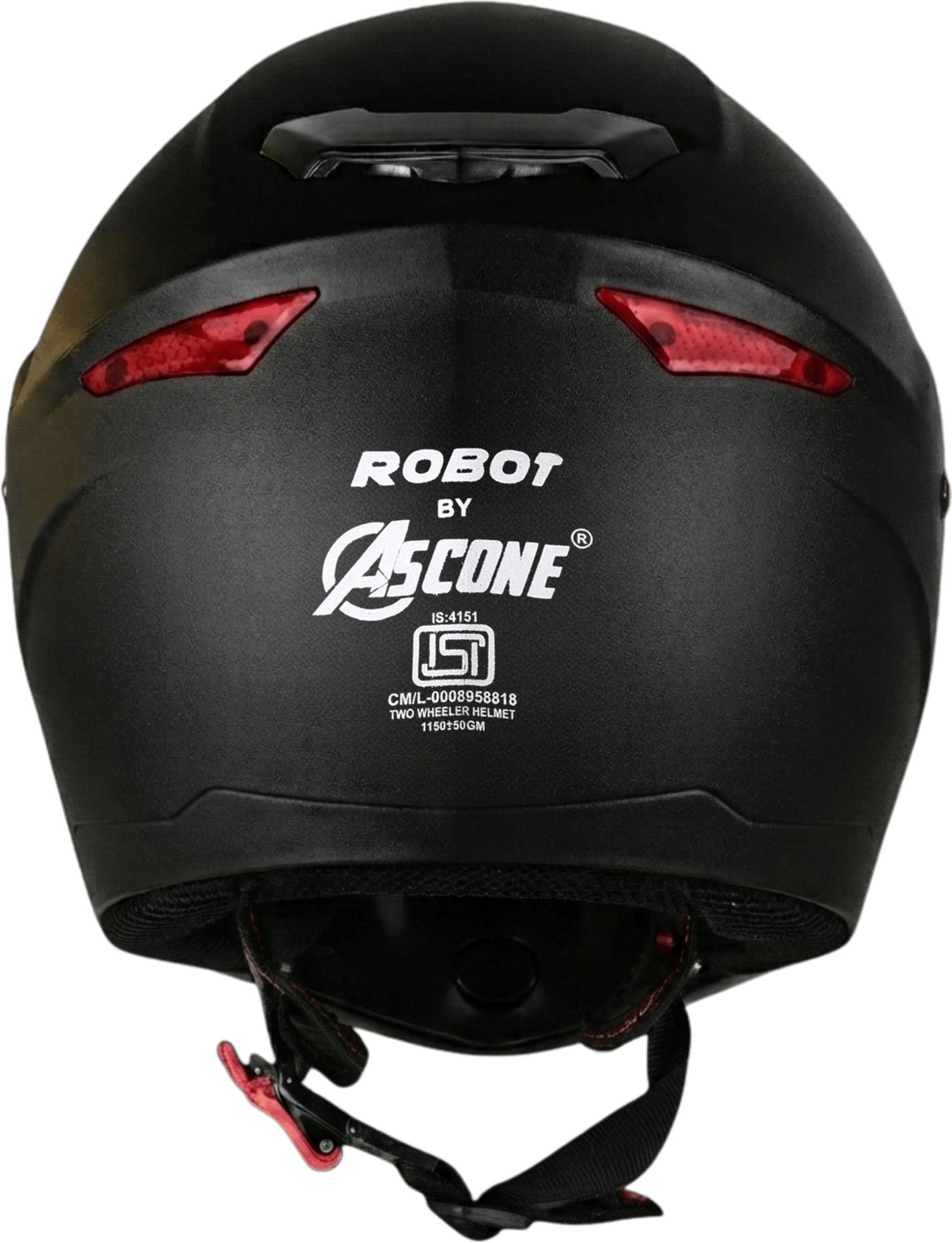 Image of ASCONE Robot Flip Up Helmet Inner Visor, ISI, Scratch Resistant, Unisex Motorbike Helmet