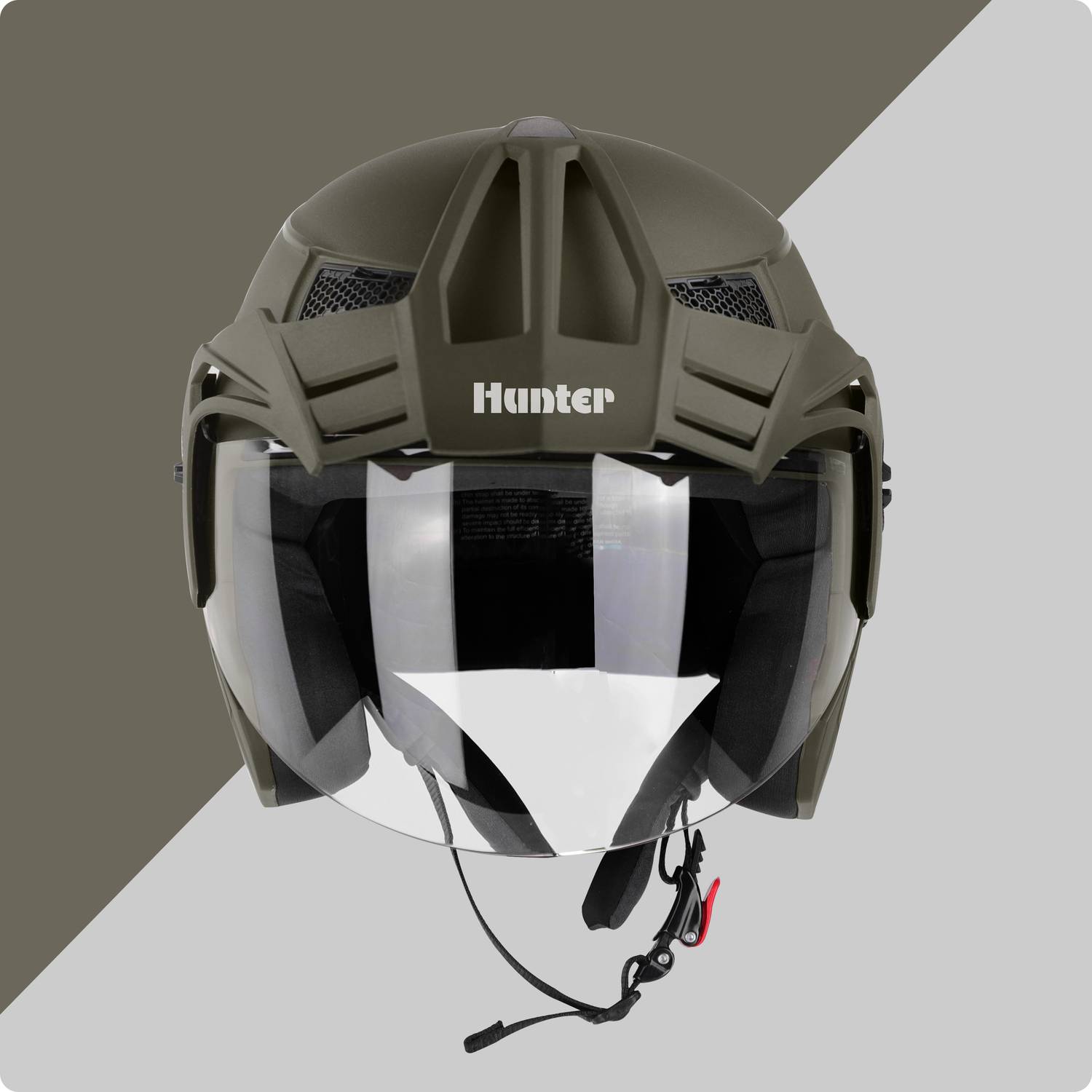 英　0910 Steelbird SBH-23 Hunter ISI Certified Open Face Helmet Motorbike