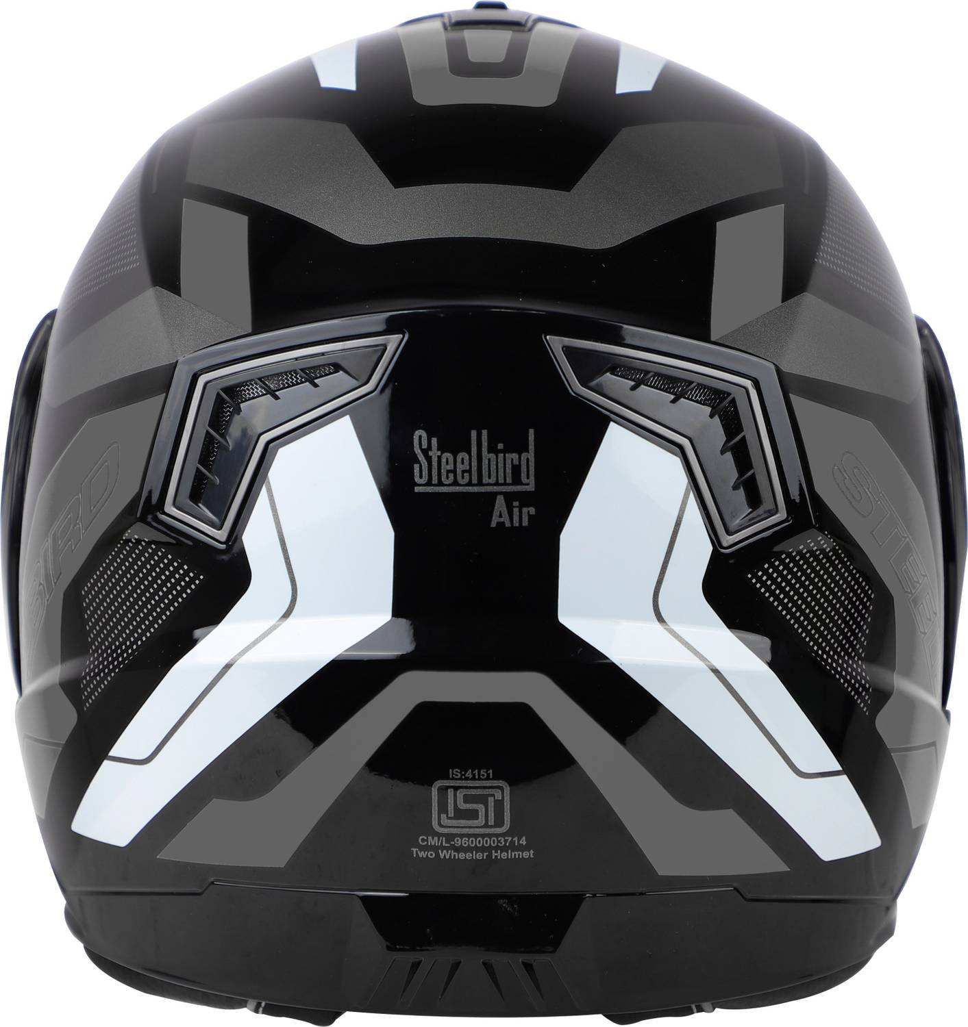 Steelbird Air SBA-7 ISS Road Matt Black Grey XL 620mm Flip Up Helmet