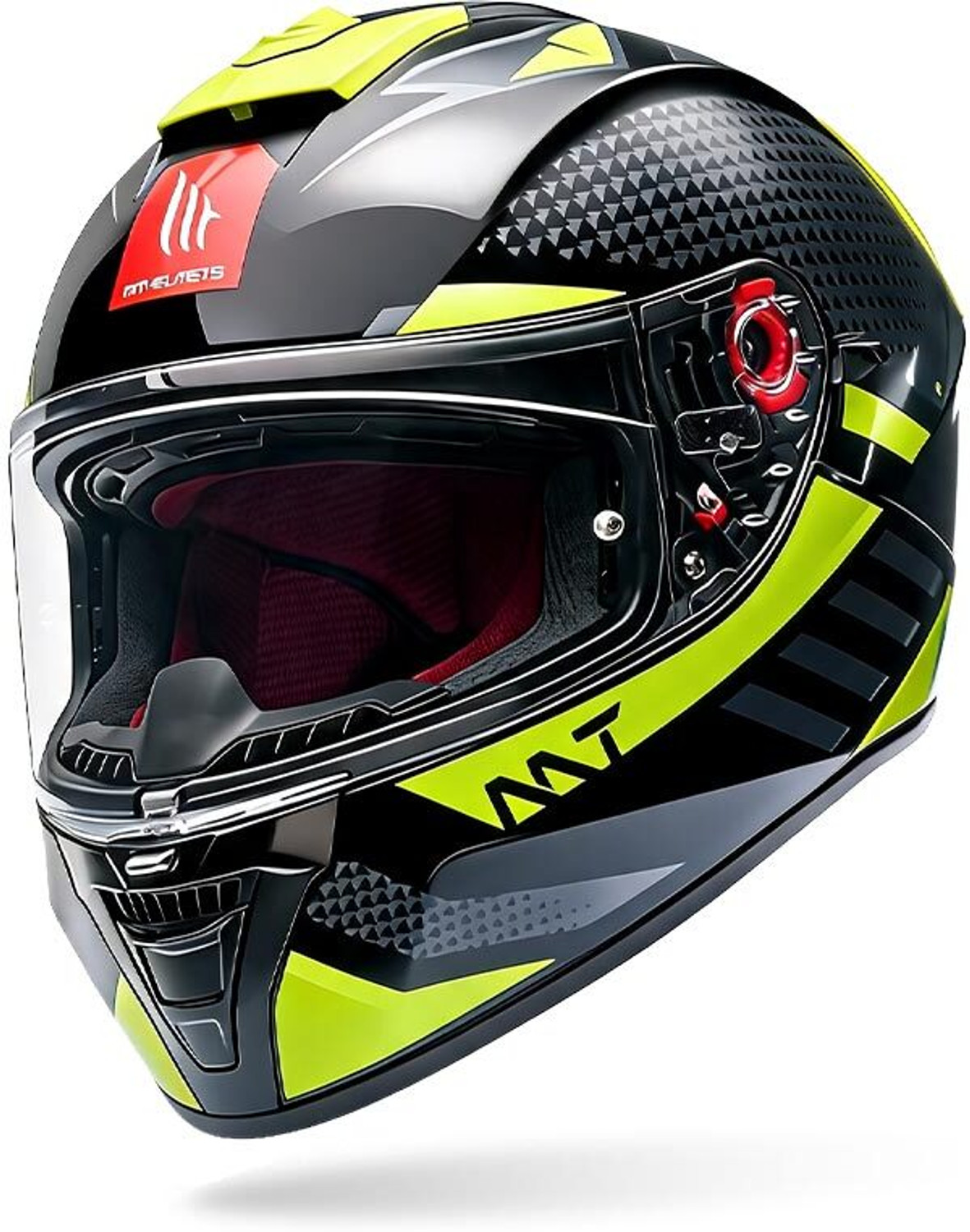 Image of MT HELMETS BLADE 2 SV - RHAPSODY B3 FLUOR GLOSS Motorbike Helmet