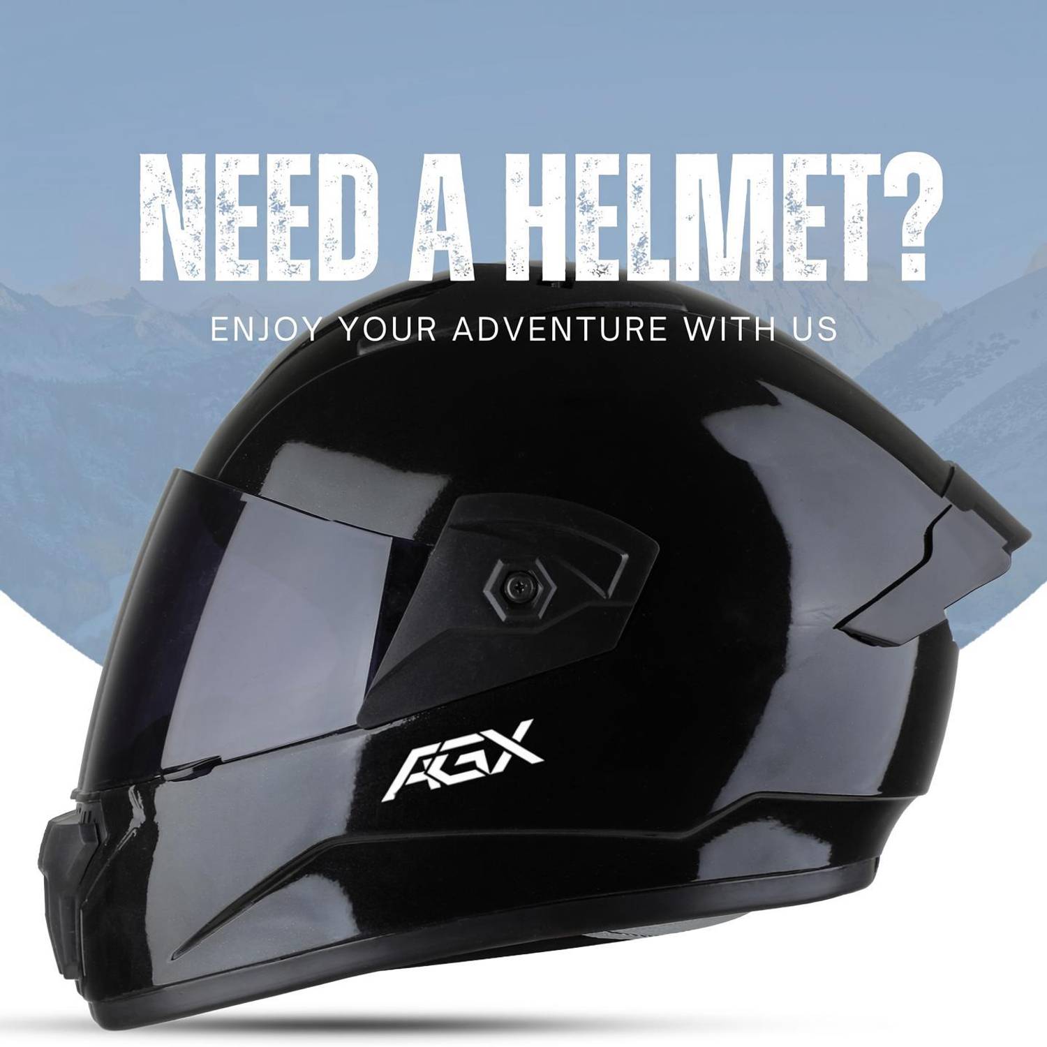 FOROLY Wonder All Black Motorbike Helmet - Image 1