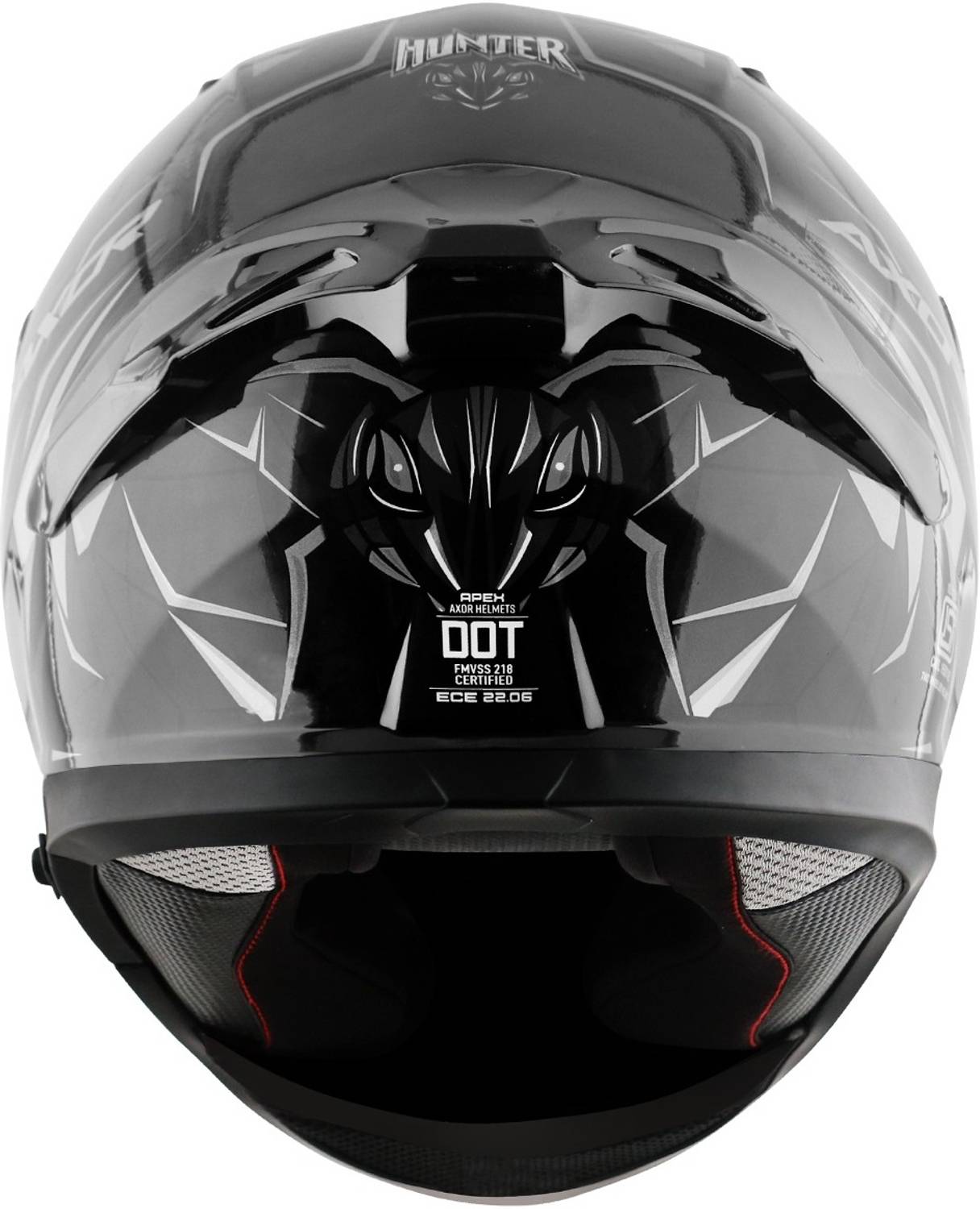 Axor Apex Hunter Motorbike Helmet Black - Image 3