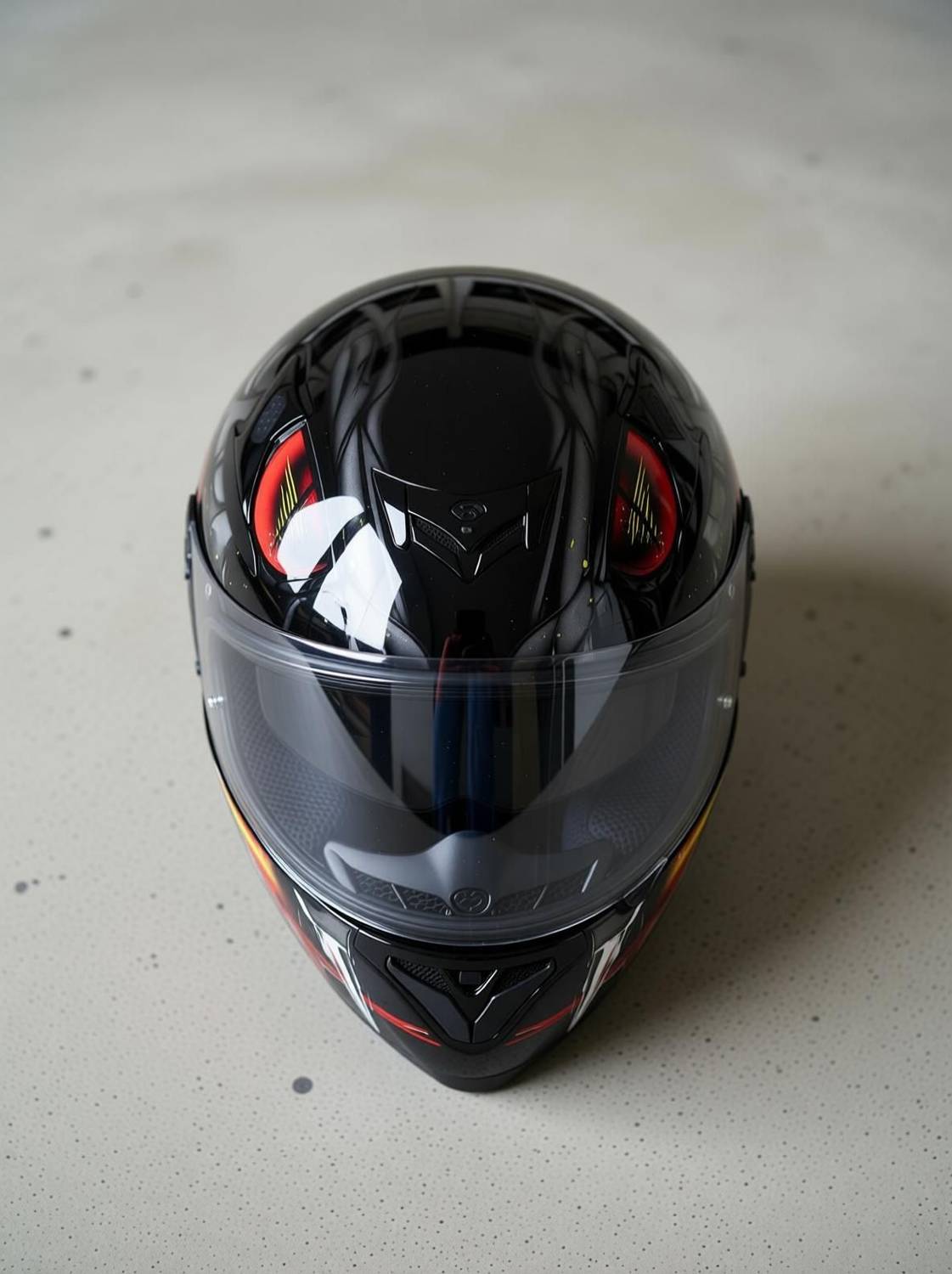 Axor Apex Venomous Motorbike Helmet Black - Image 2