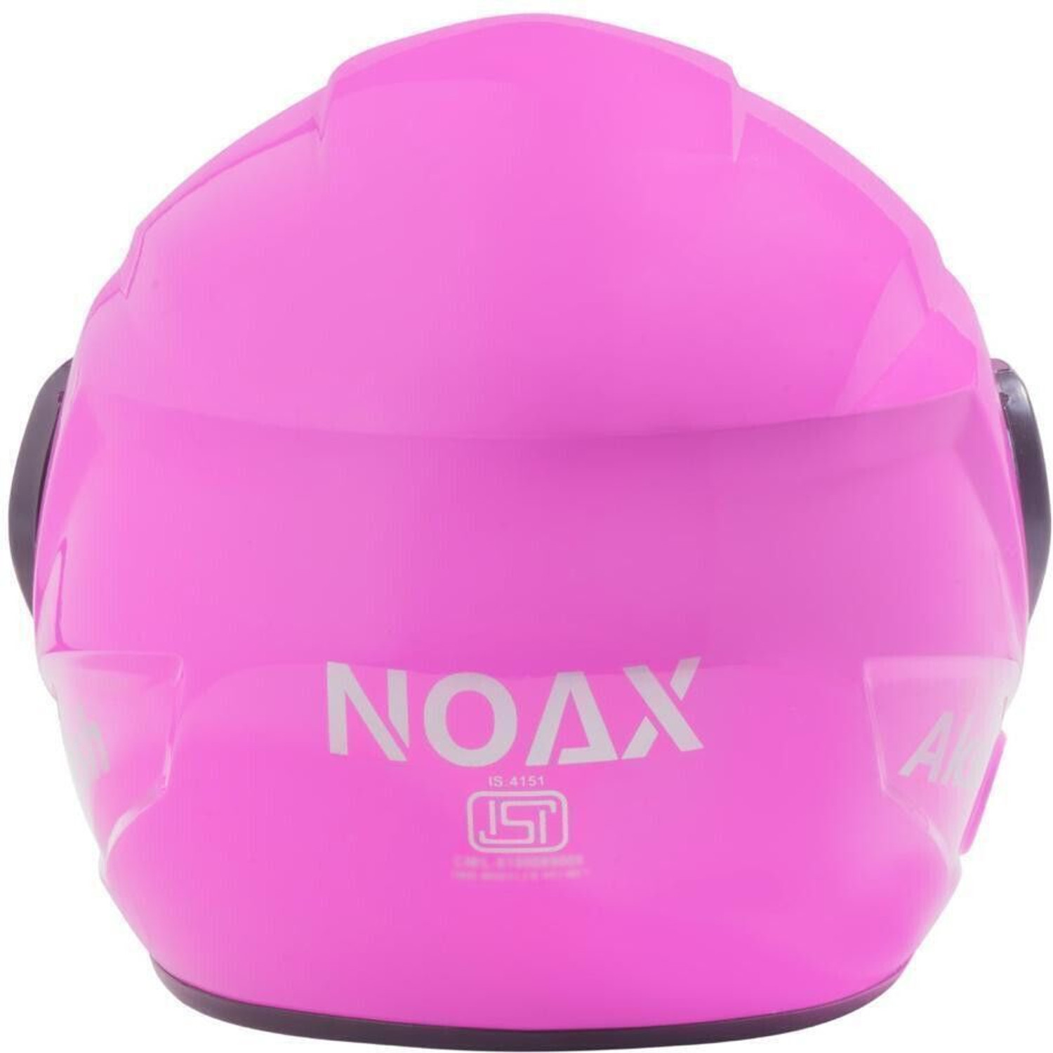 Image of NOAX ISI marked helmet solid unisex helmet (L-1056 Motorbike Helmet