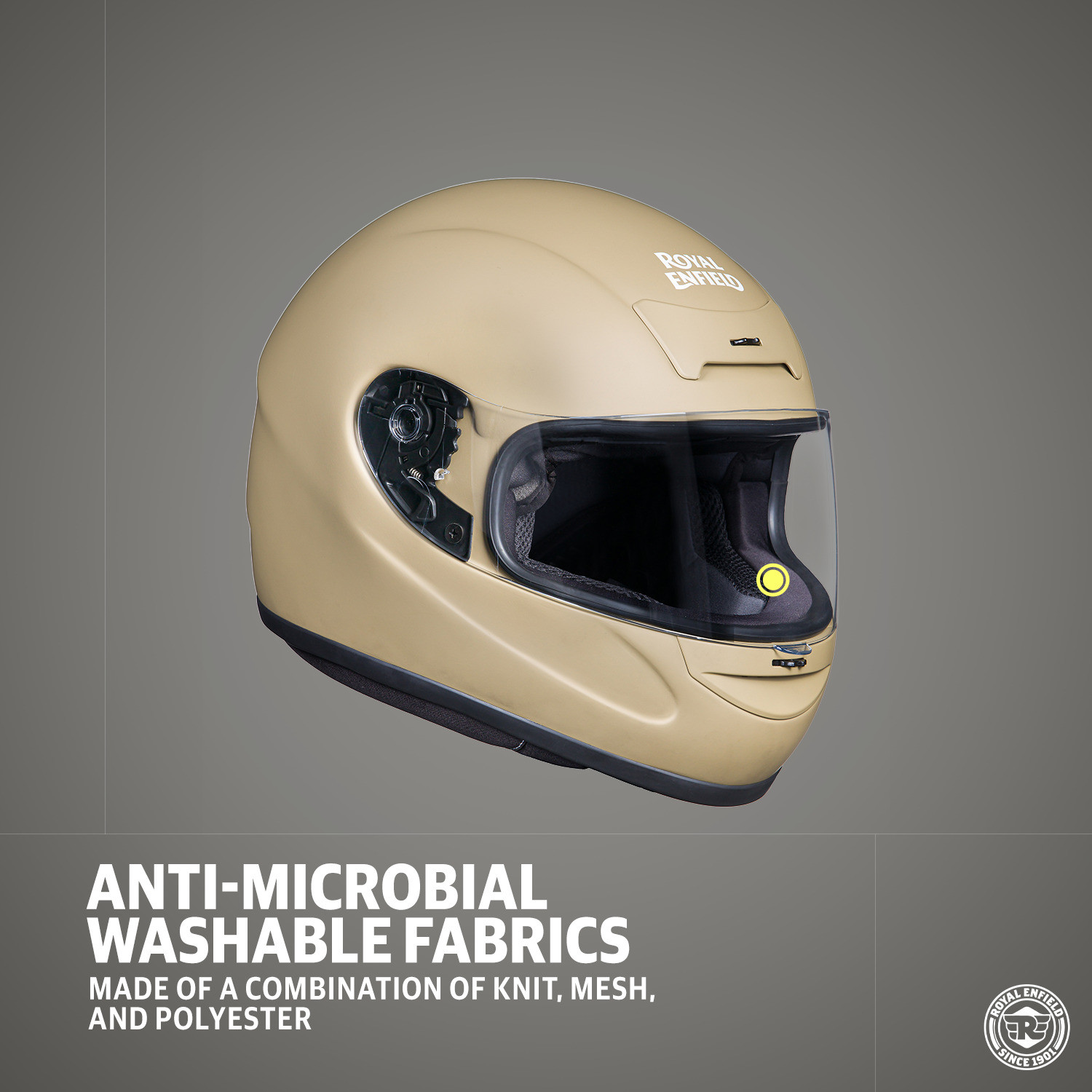 Image of ROYAL ENFIELD Old Madras Full Face with Visor Motorbike Helmet