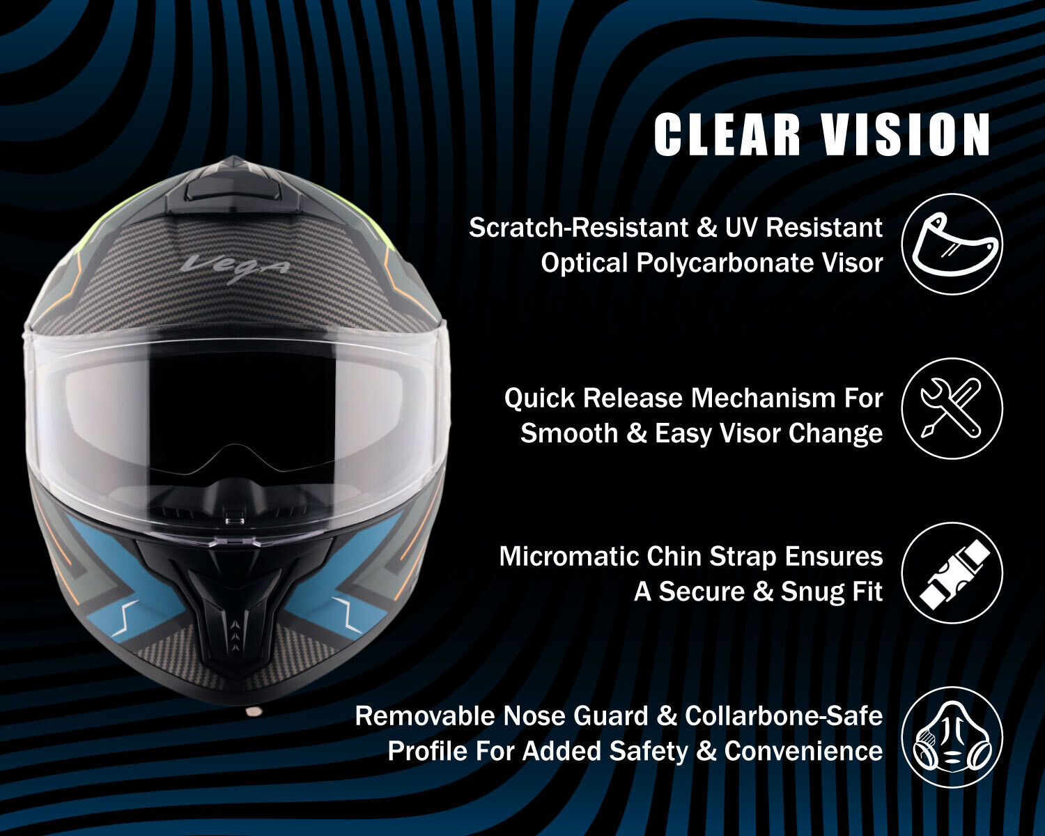 Image of VEGA Zap Explore D /V Motorbike Helmet