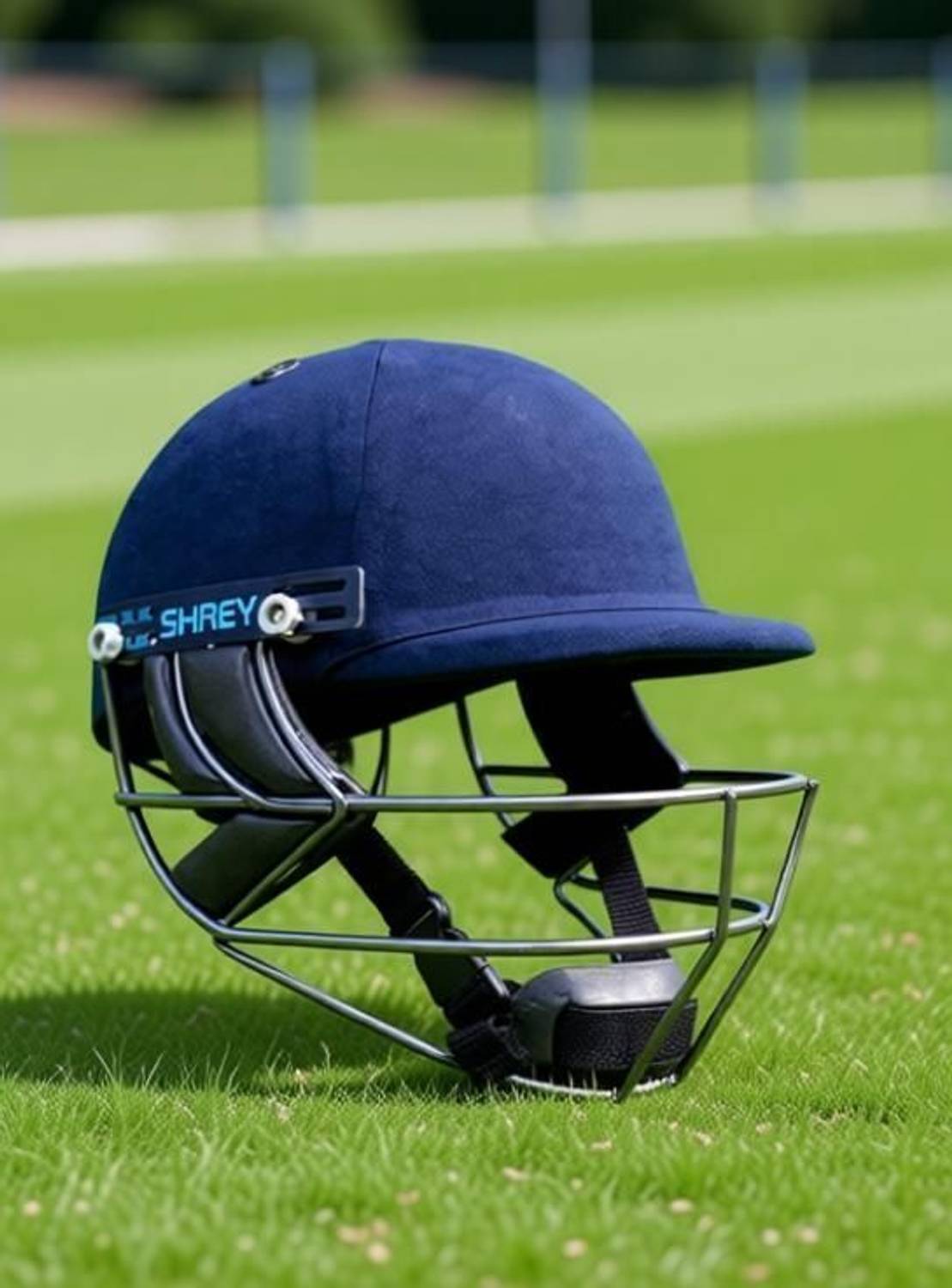 Shrey Premium 3.0 Steel Cricket Helmet Blue - Image 2
