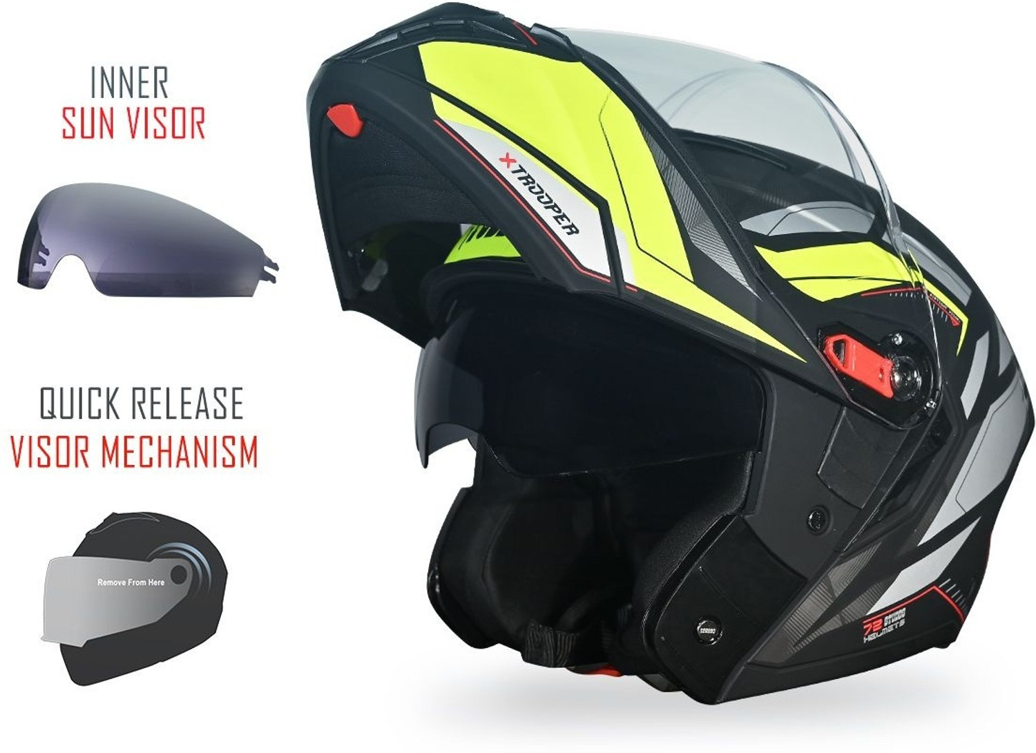 Image of STUDDS Trooper D2 Motorbike Helmet