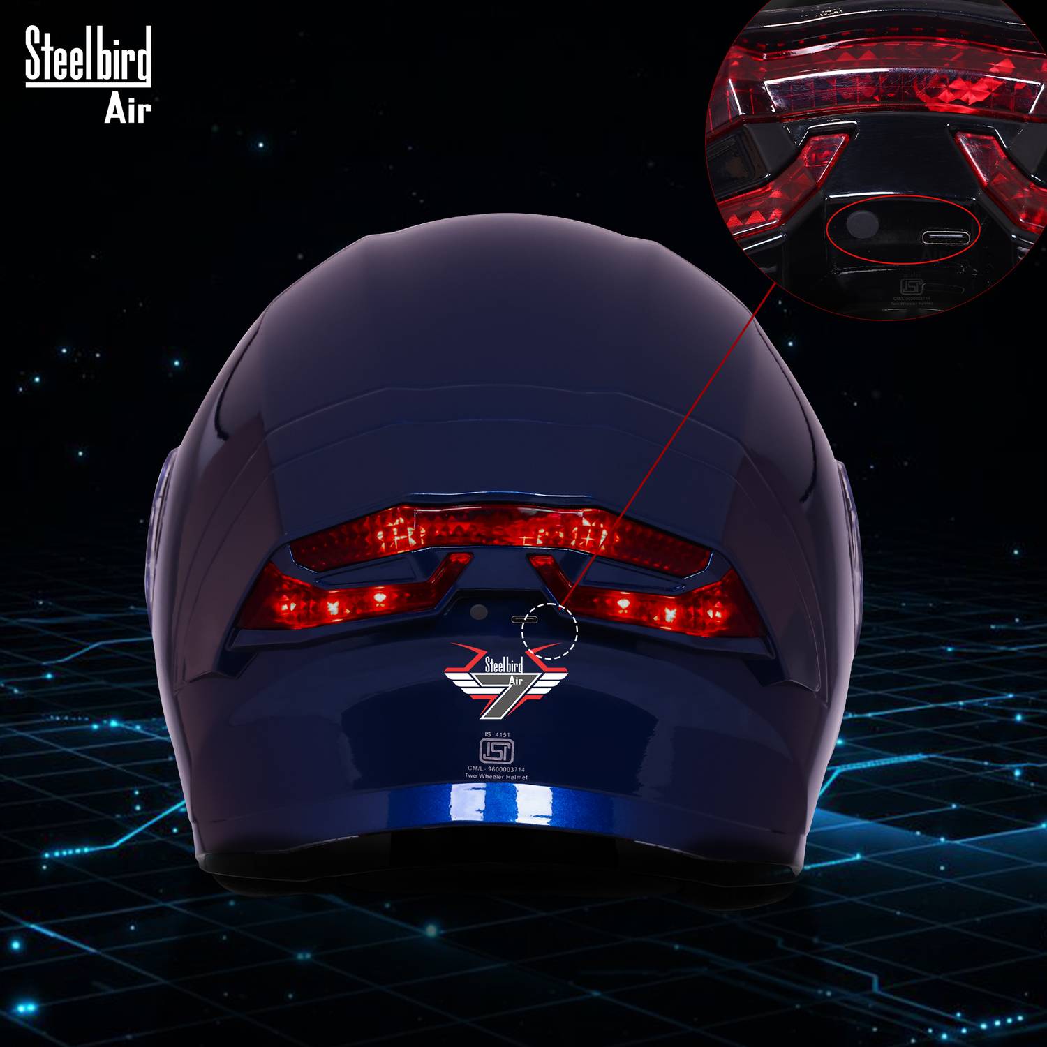 Steelbird SBA-11 7Wings LT Full-Face Helmet - Image 5